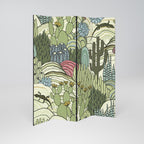 SUCCULENTS KALEIDOSCOPE 4-Panel Room Divider