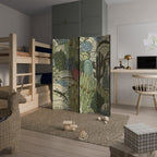 SUCCULENTS KALEIDOSCOPE 4-Panel Room Divider