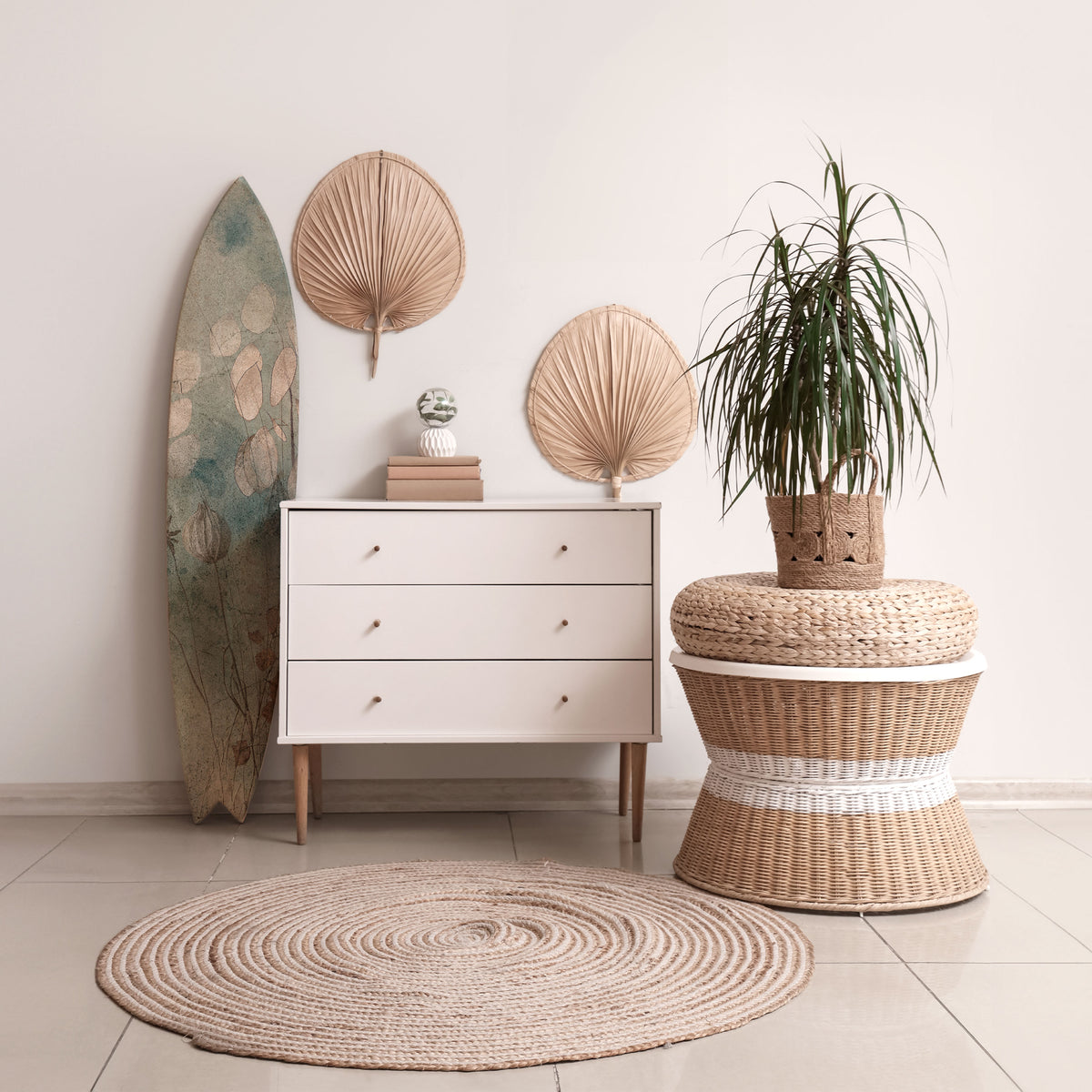 NIGHT LADY Surfboard Decorative Panel