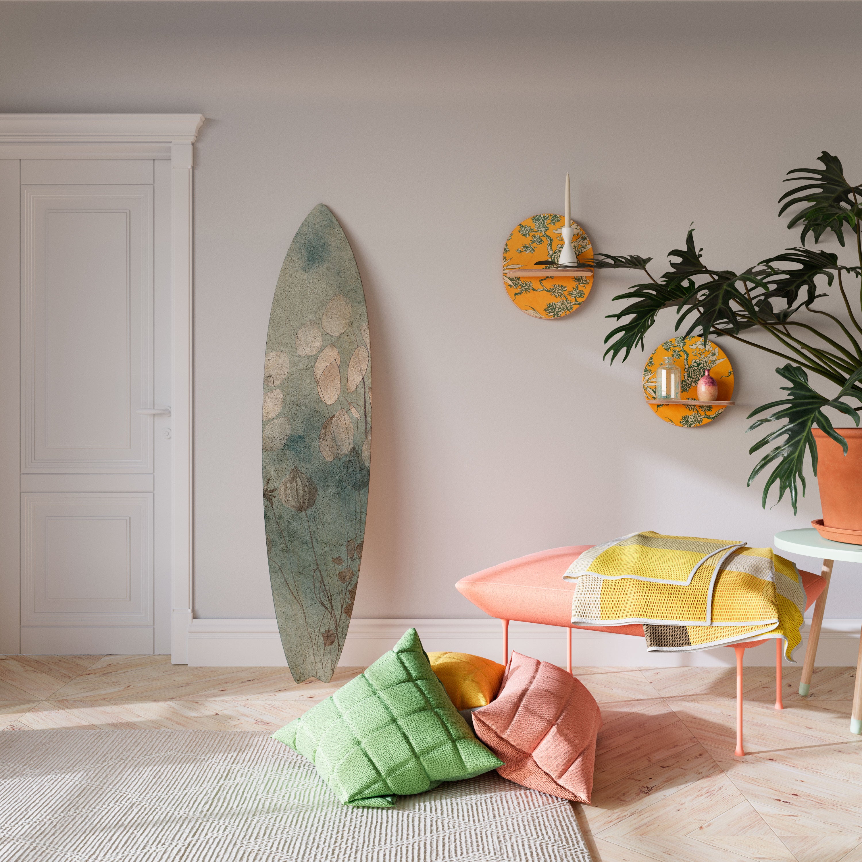 NIGHT LADY Surfboard Decorative Panel