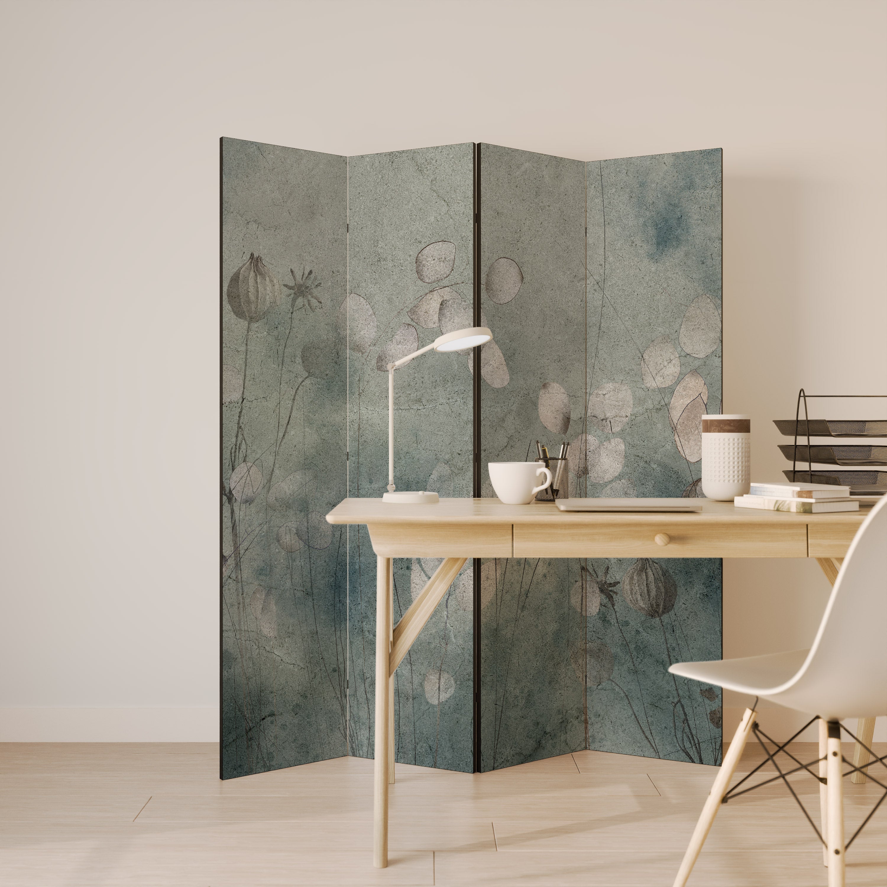 Paravent décoratif à 4 panneaux NIGHT LADY