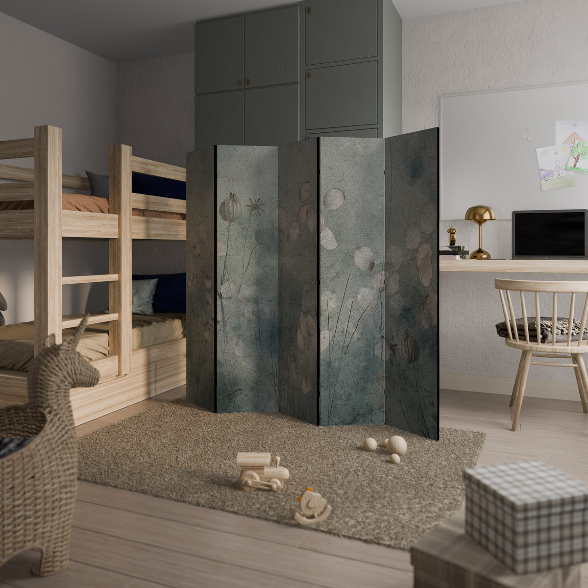NIGHT LADY 5-Panel Room Divider