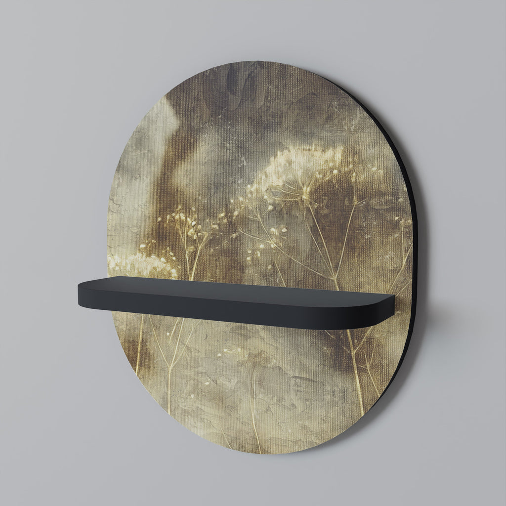 Étagère d'art ovale GENTLE POWER en finition noire