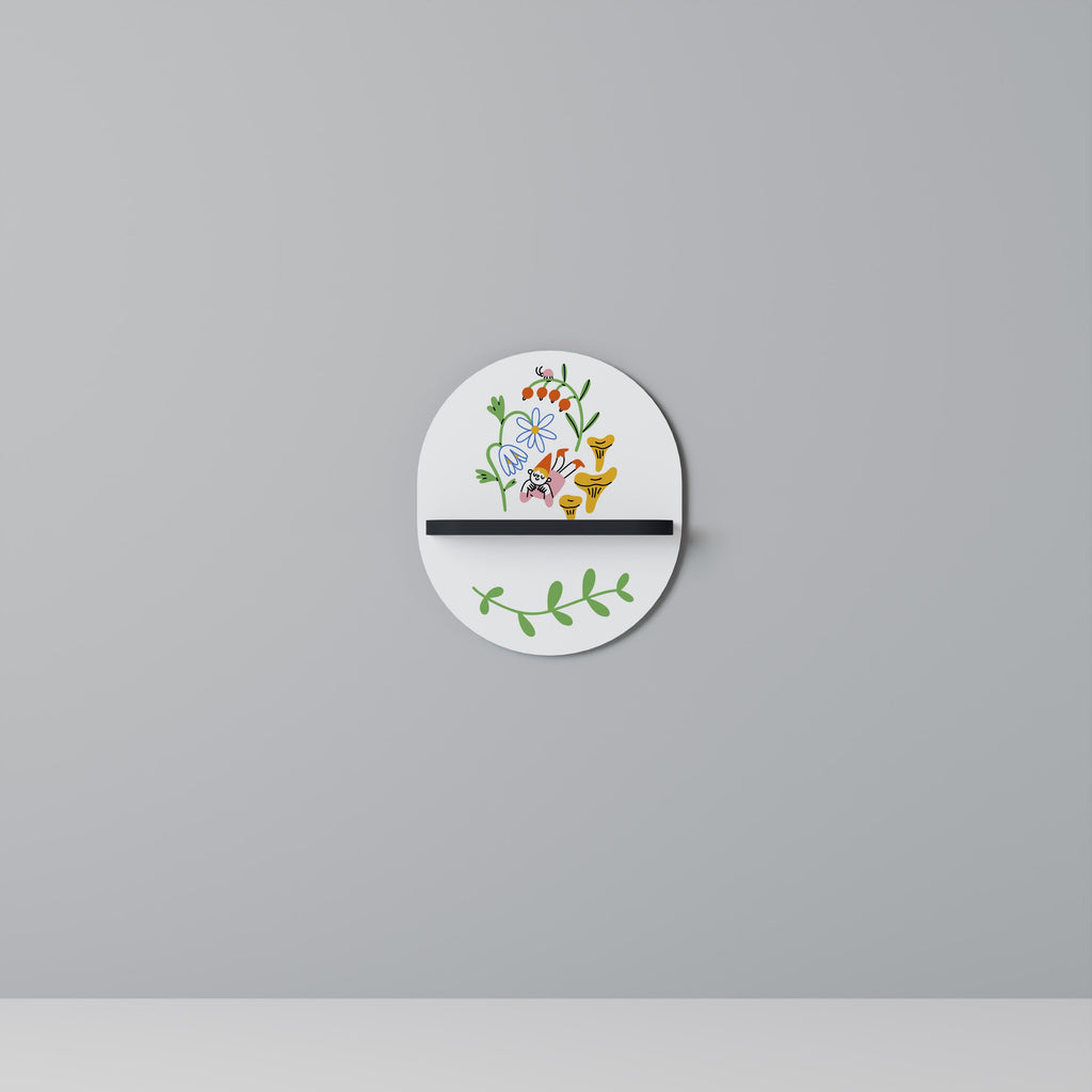 Étagère ovale GARDEN LIFE en finition noire