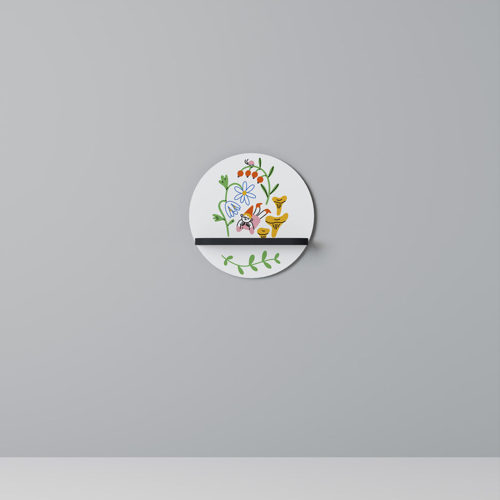 Étagère ronde GARDEN LIFE en finition noire