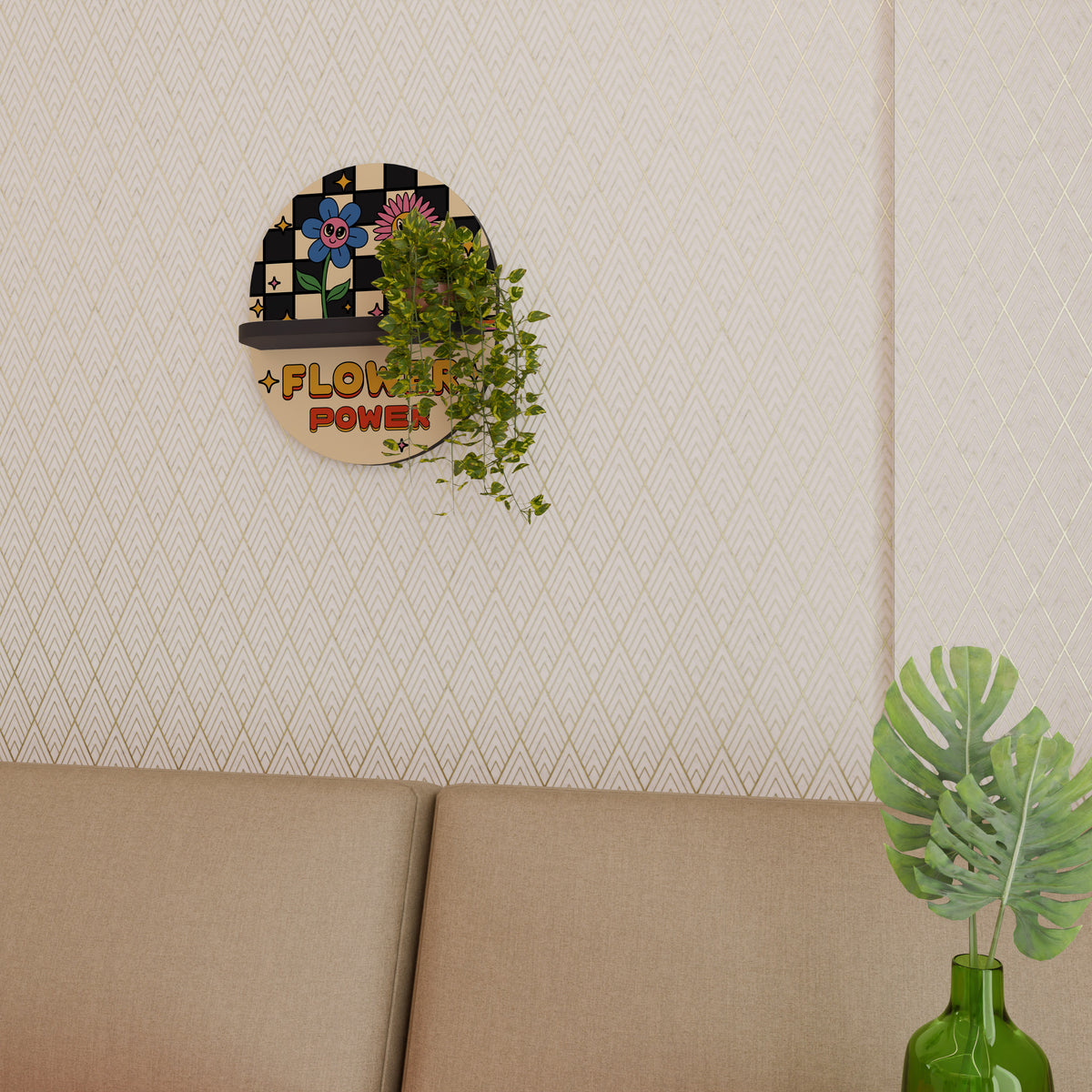 FLOWER POWER Art Shelf