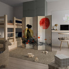 GOLDEN GLOW MEDITATION 5-Panel Room Divider