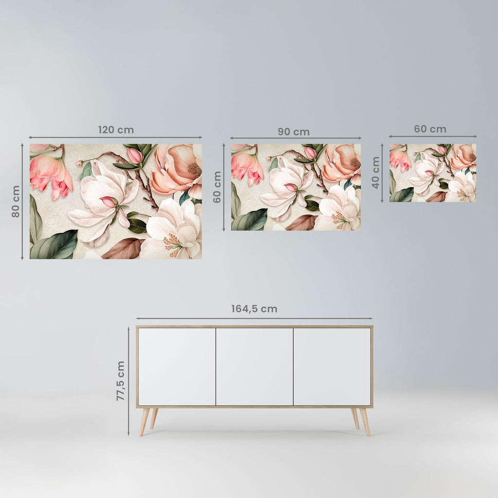 Affiche horizontale autocollante FLORAL GRACE