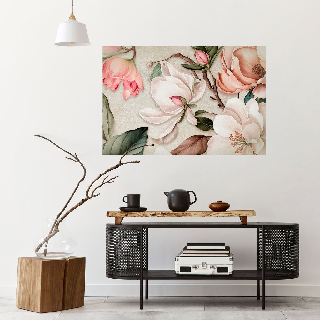Affiche horizontale autocollante FLORAL GRACE