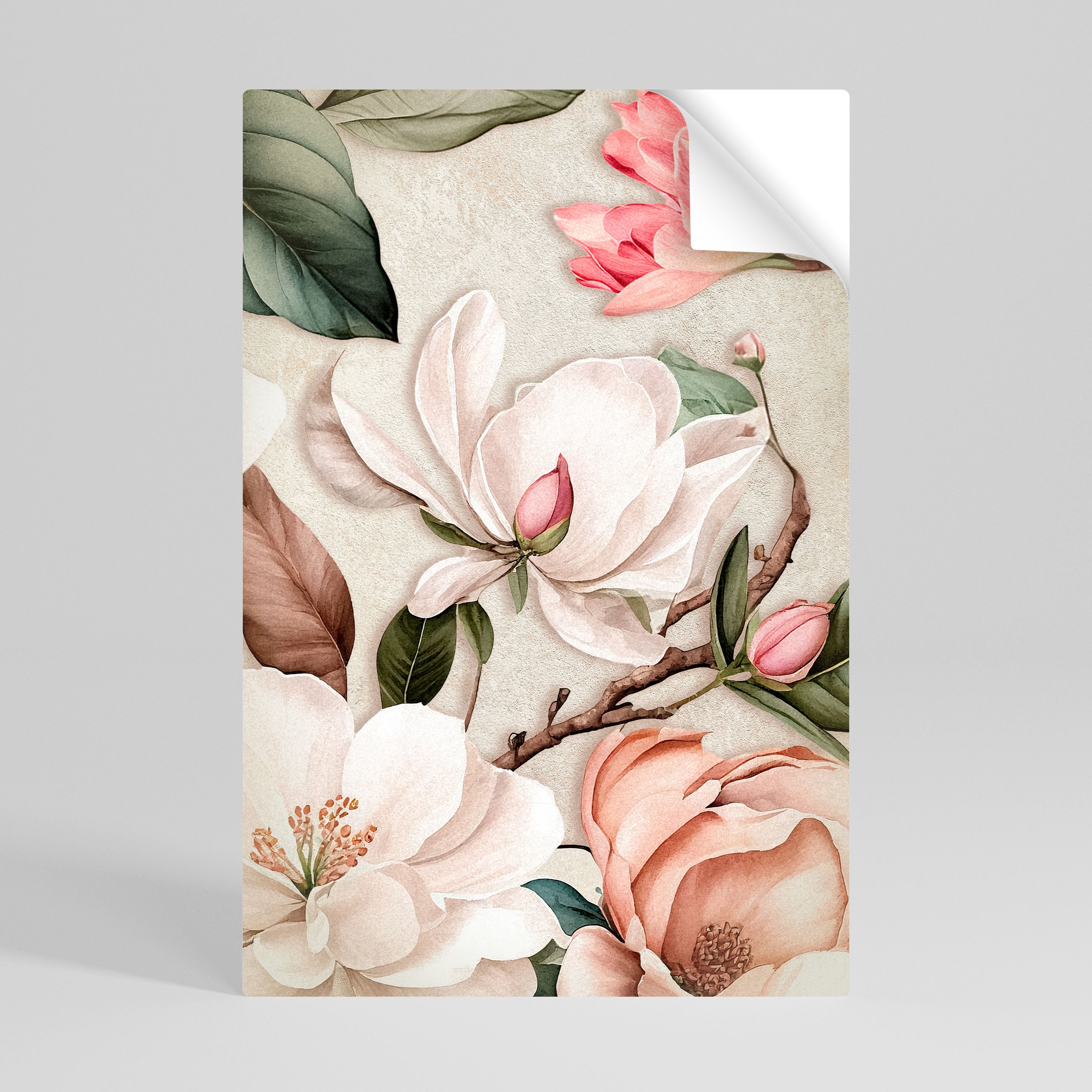 Affiche verticale autocollante FLORAL GRACE