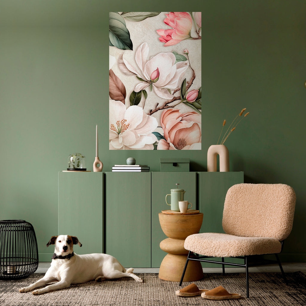 Affiche verticale autocollante FLORAL GRACE