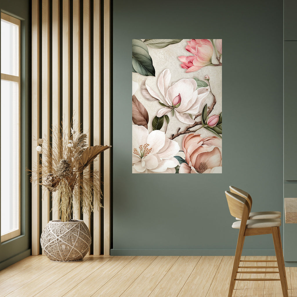 Affiche verticale autocollante FLORAL GRACE