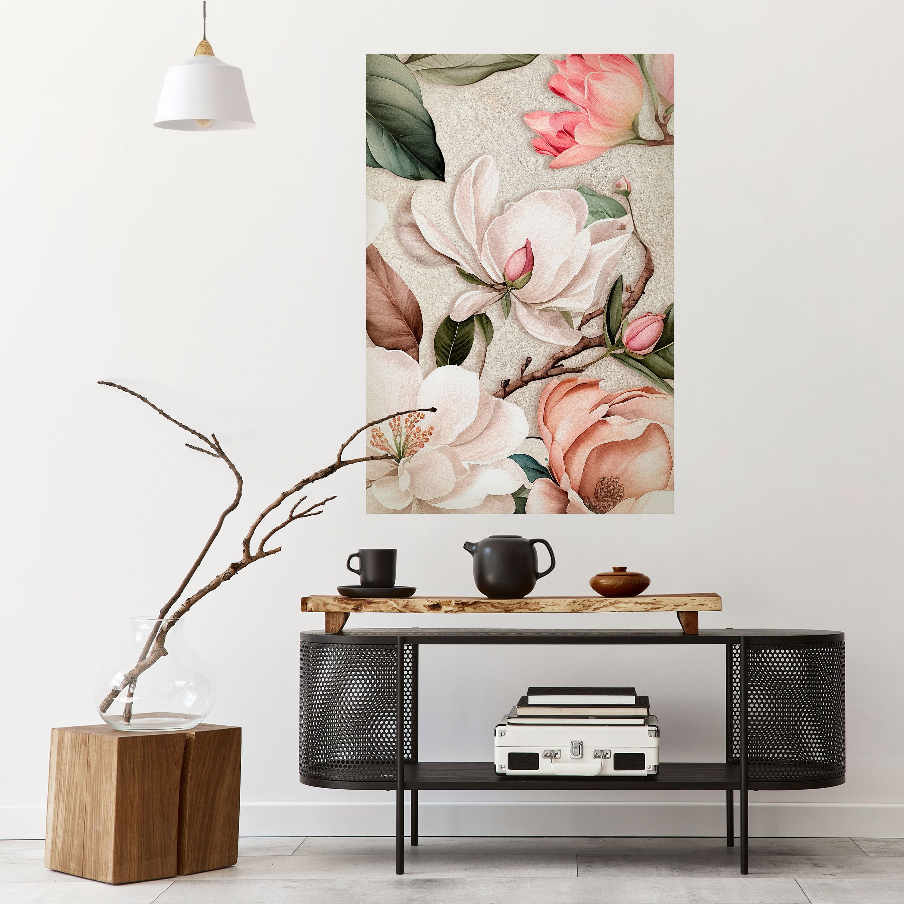 Affiche verticale autocollante FLORAL GRACE