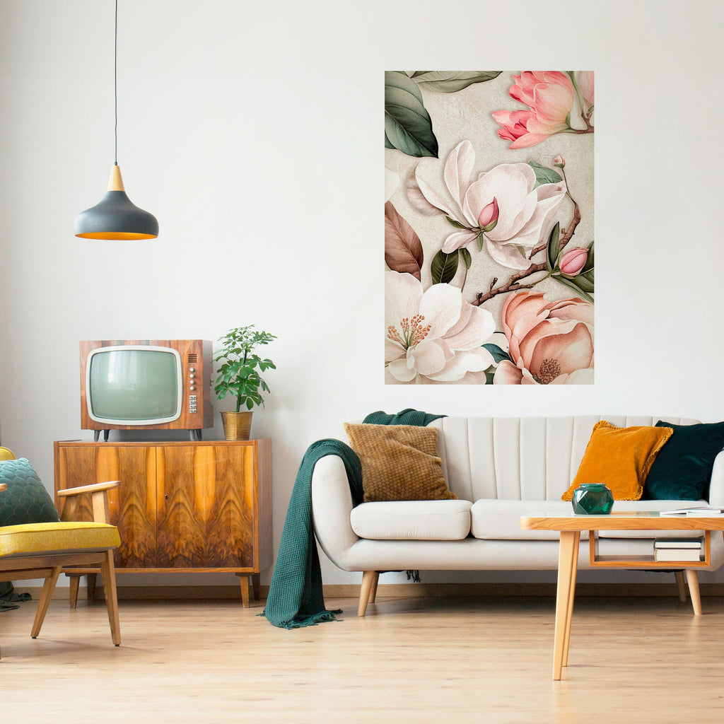 Affiche verticale autocollante FLORAL GRACE