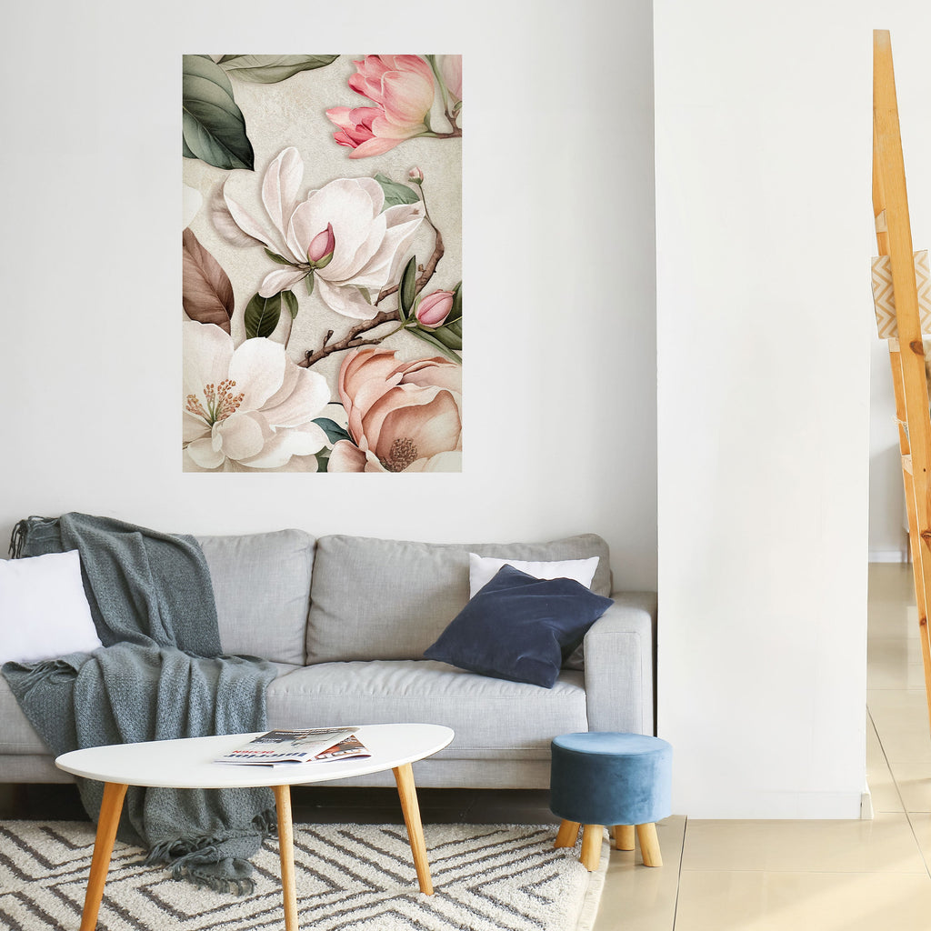Affiche verticale autocollante FLORAL GRACE