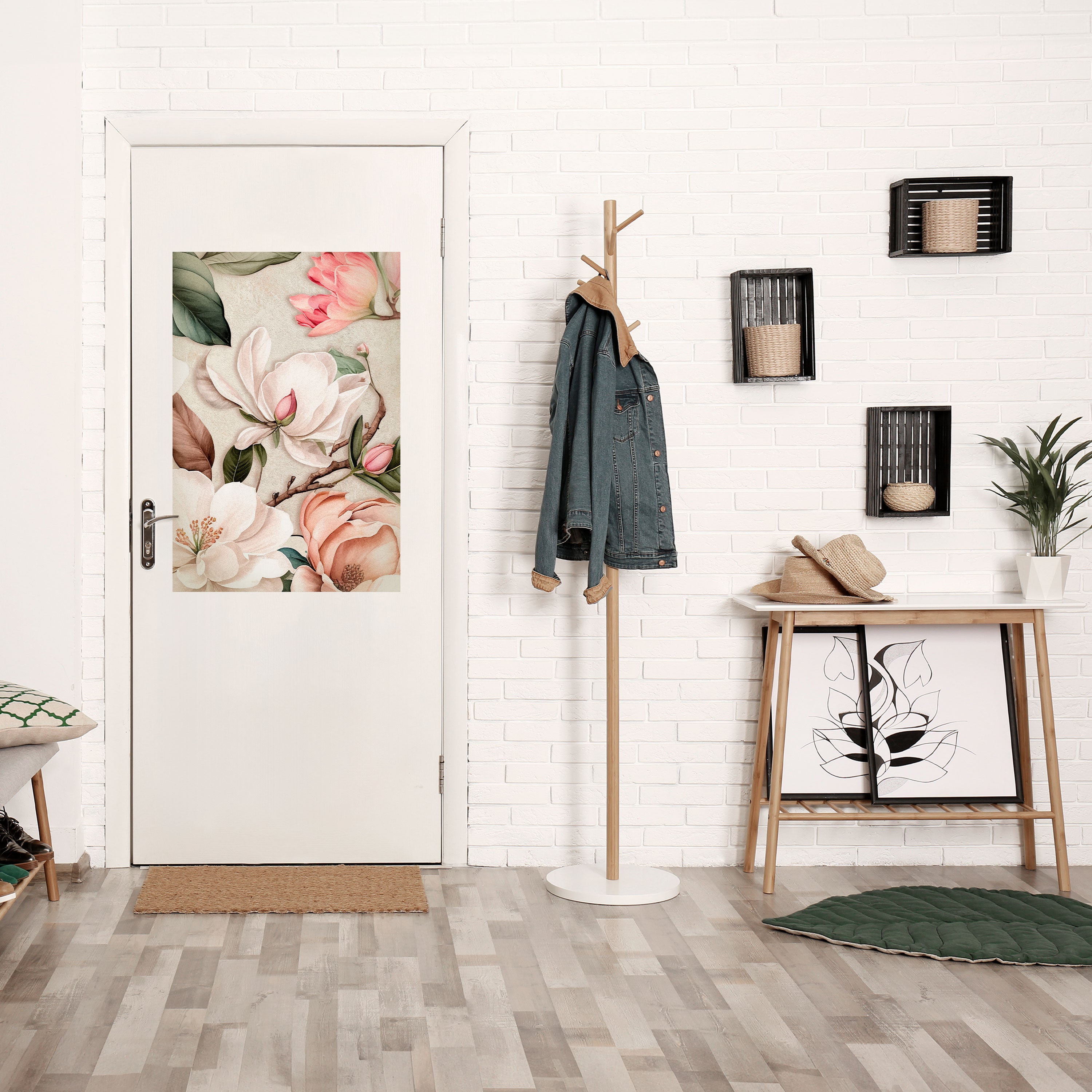 Affiche verticale autocollante FLORAL GRACE