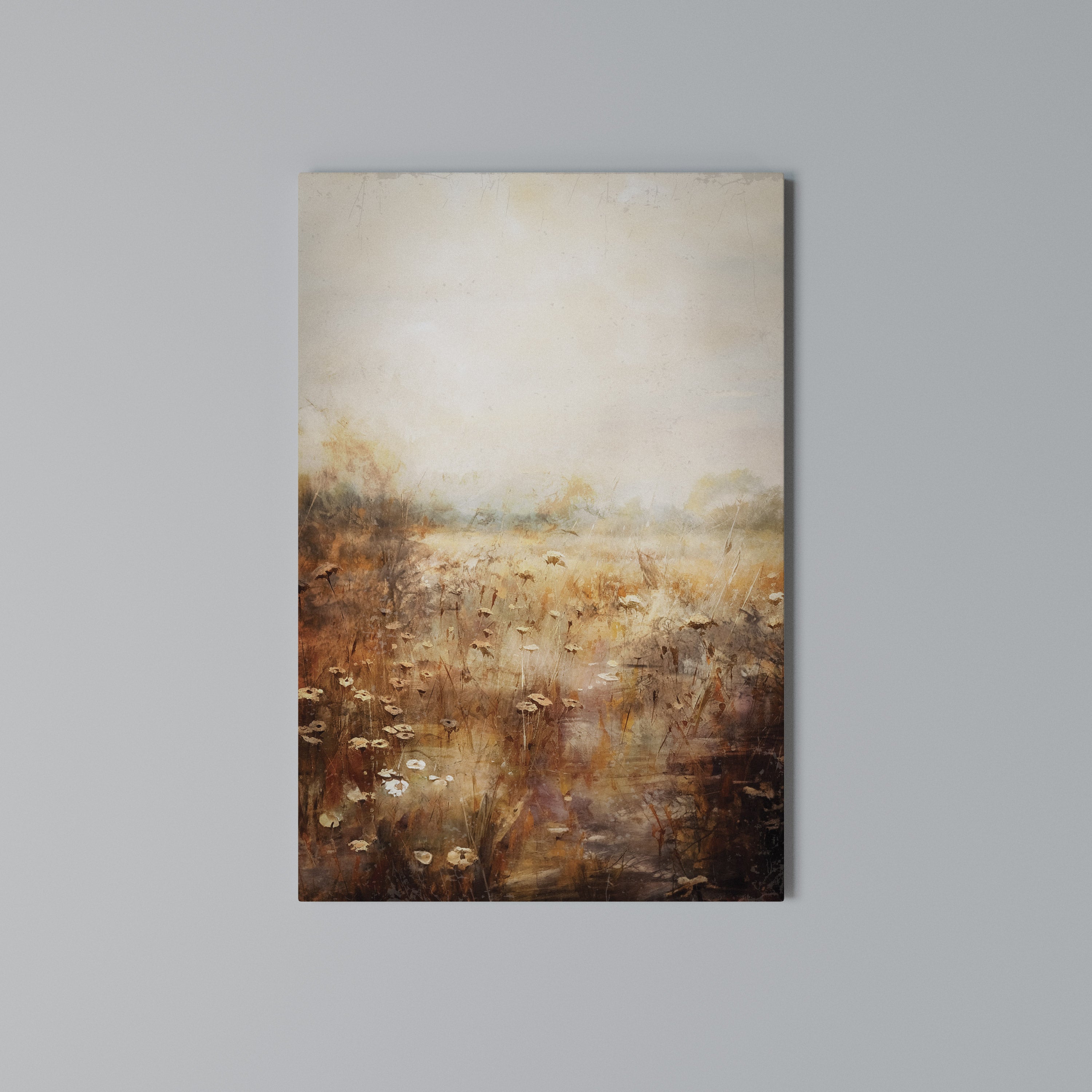 TRANQUIL FIELD Vertical Canvas Print