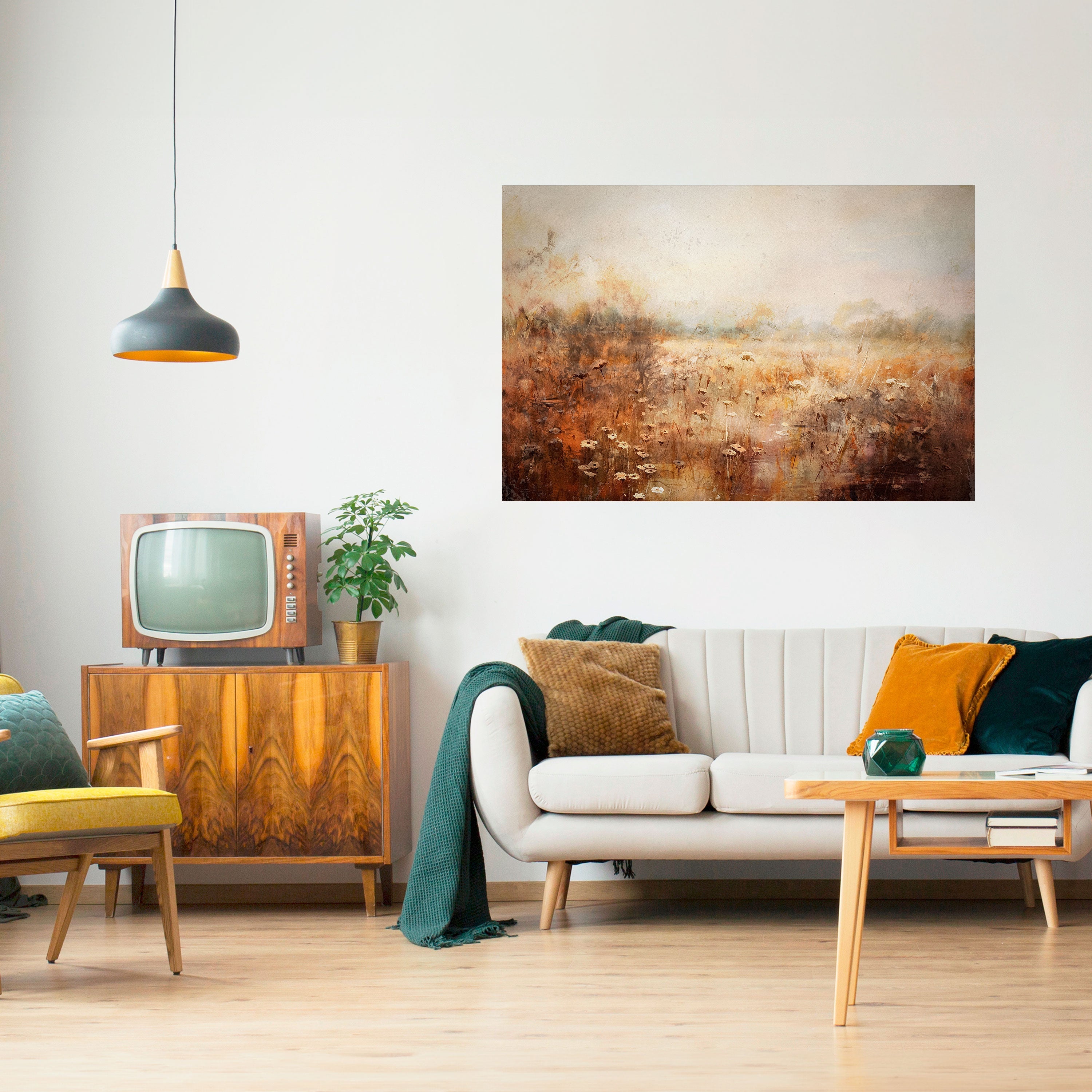 Affiche horizontale autocollante TRANQUIL FIELD