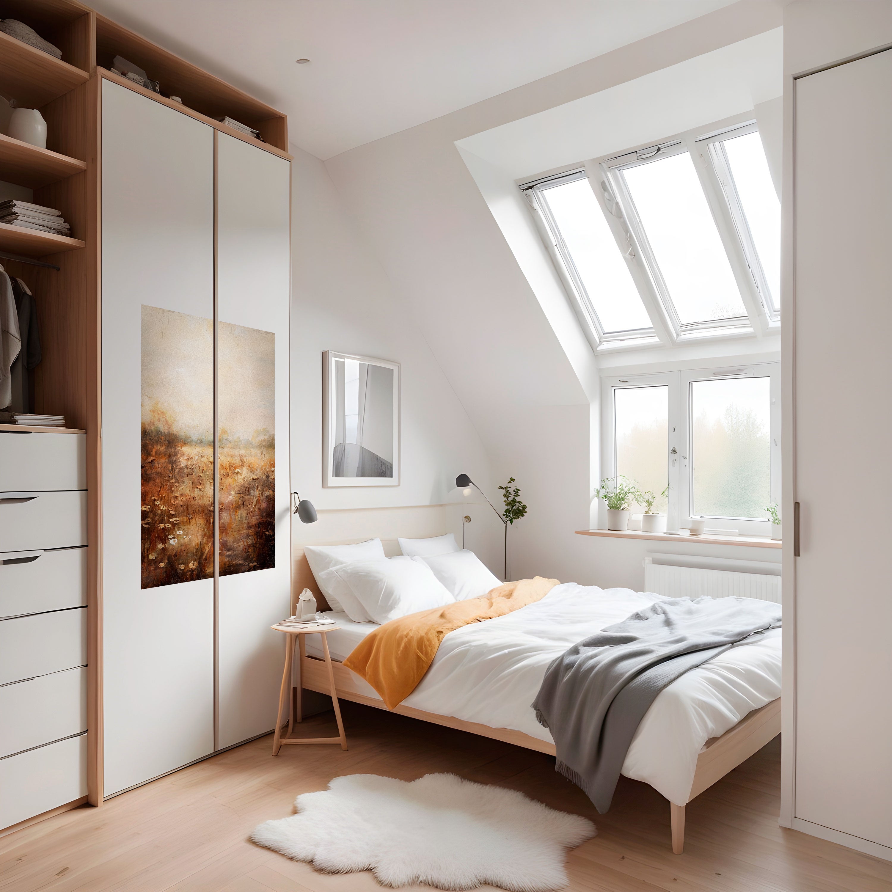 Affiche verticale autocollante TRANQUIL FIELD