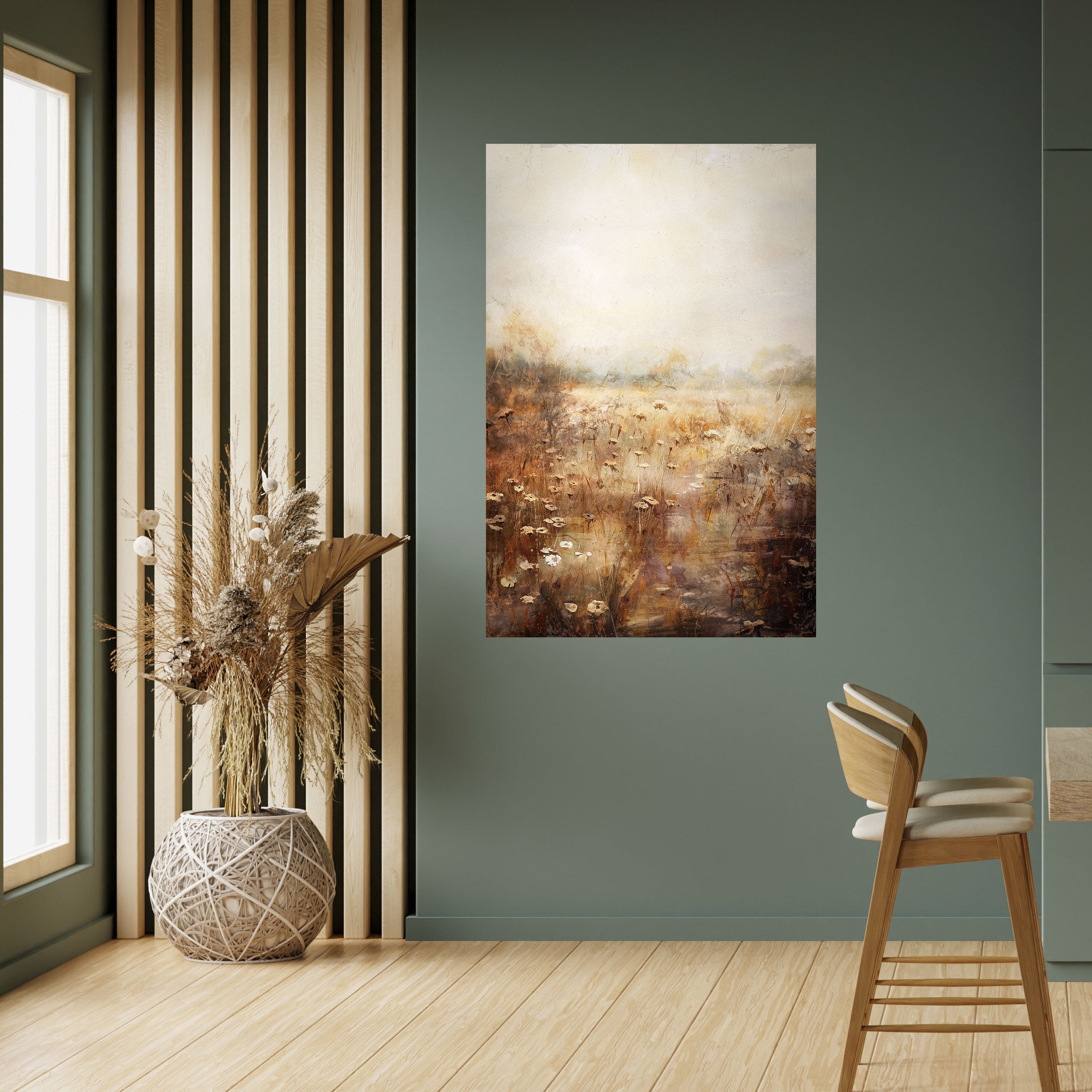 Affiche verticale autocollante TRANQUIL FIELD