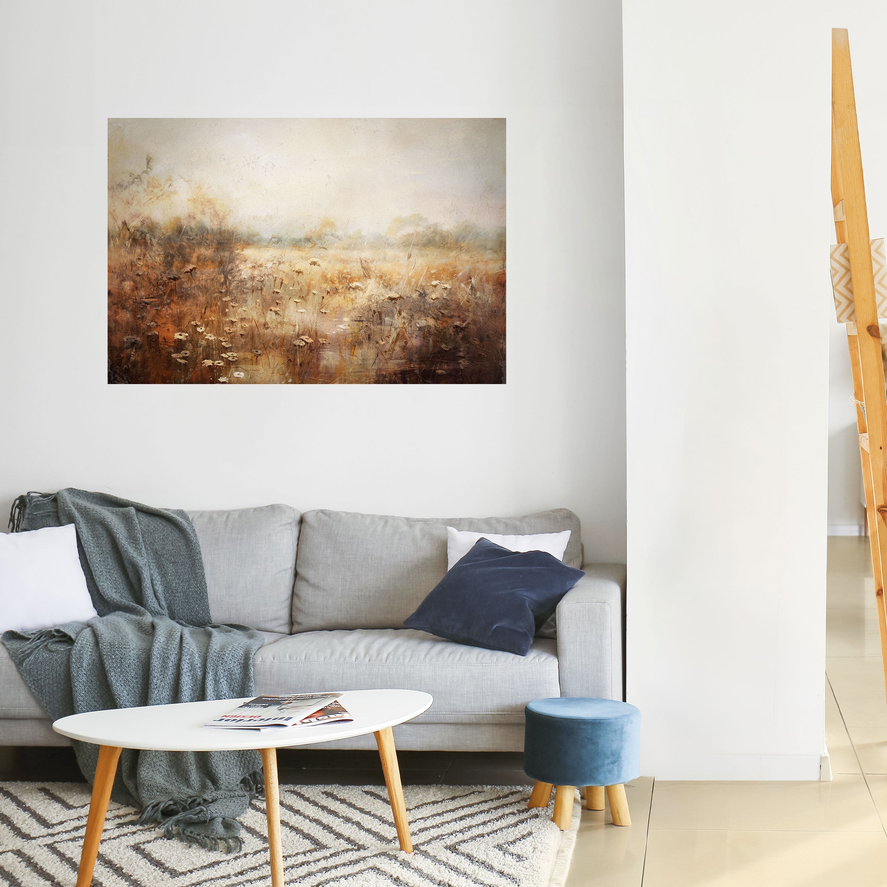 Affiche horizontale autocollante TRANQUIL FIELD