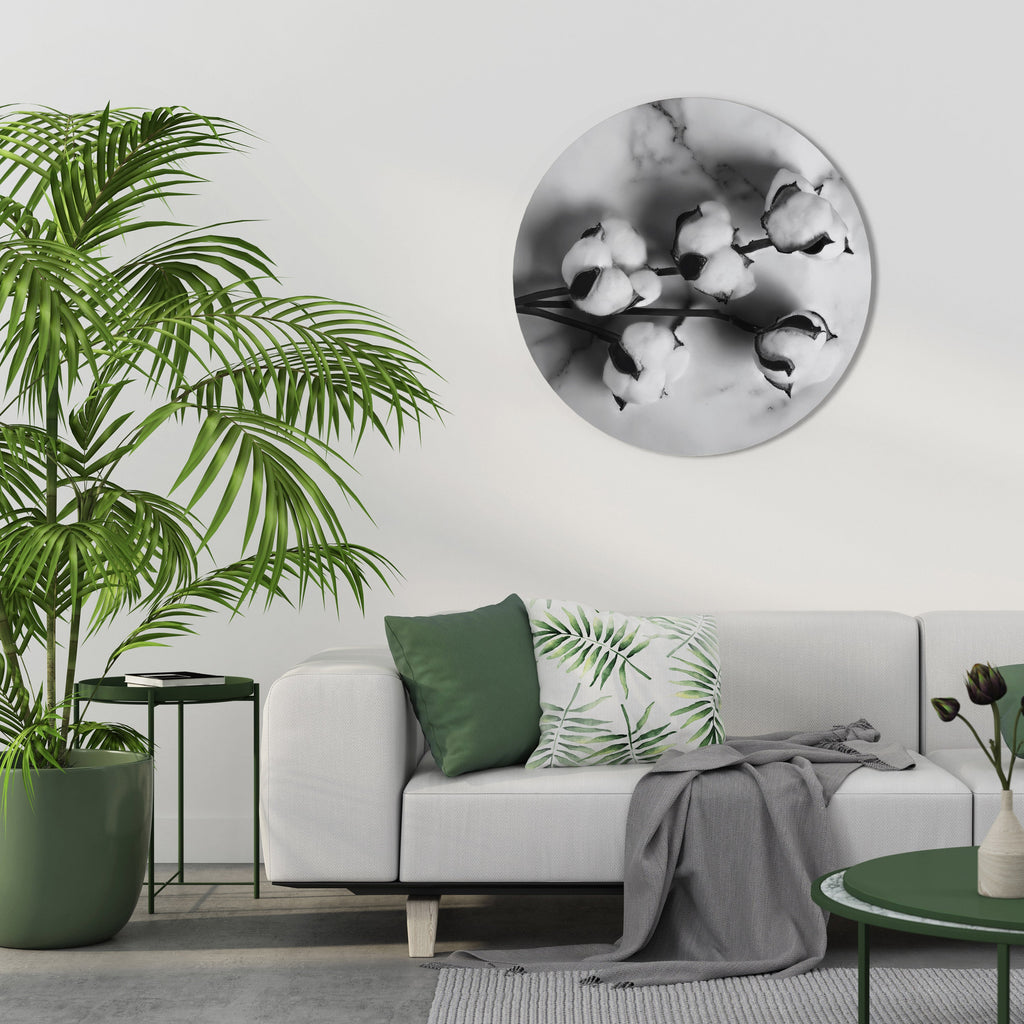 Décoration murale ronde MONOCHROME COTTON DREAMS