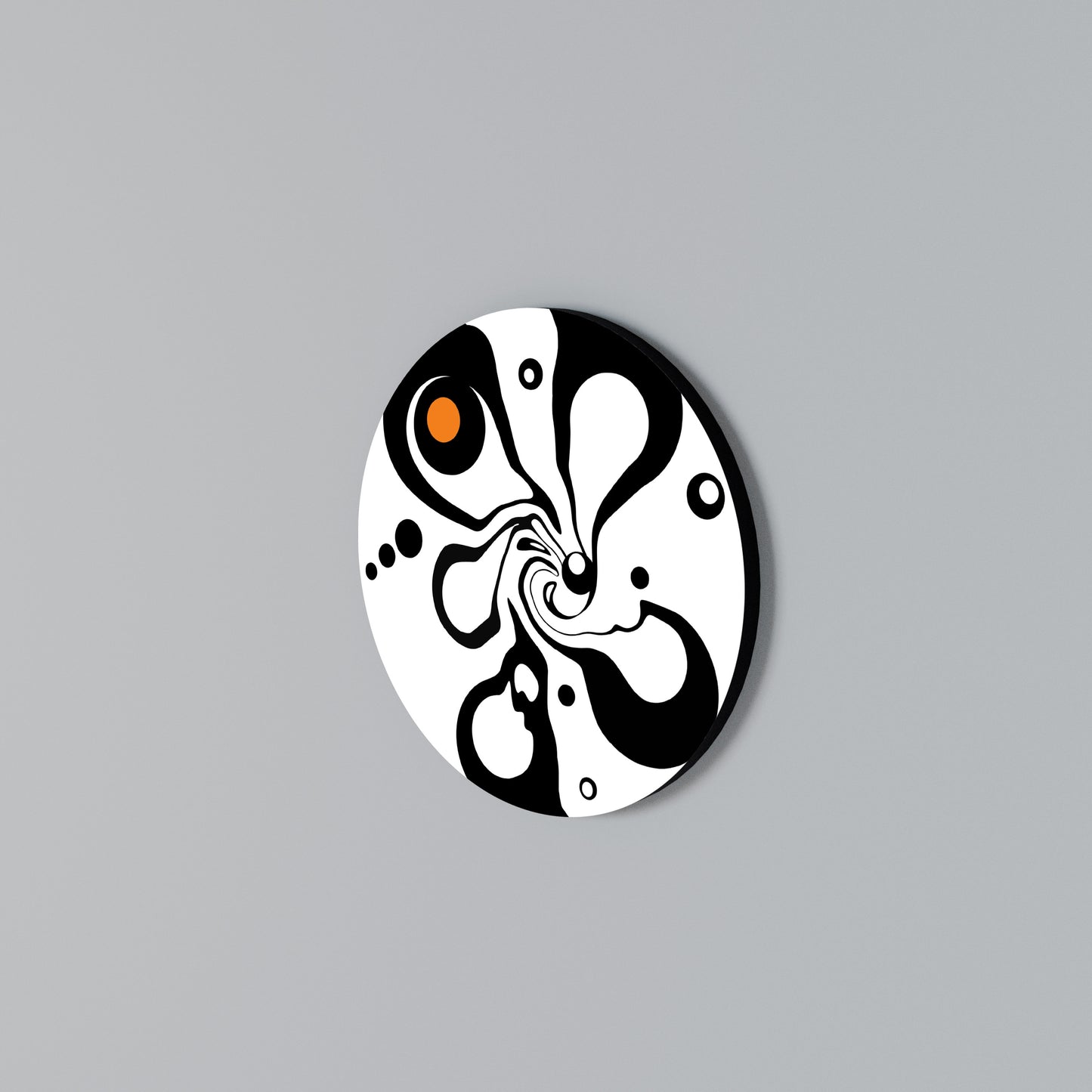 SWIRLING NATURE Round Wall Art