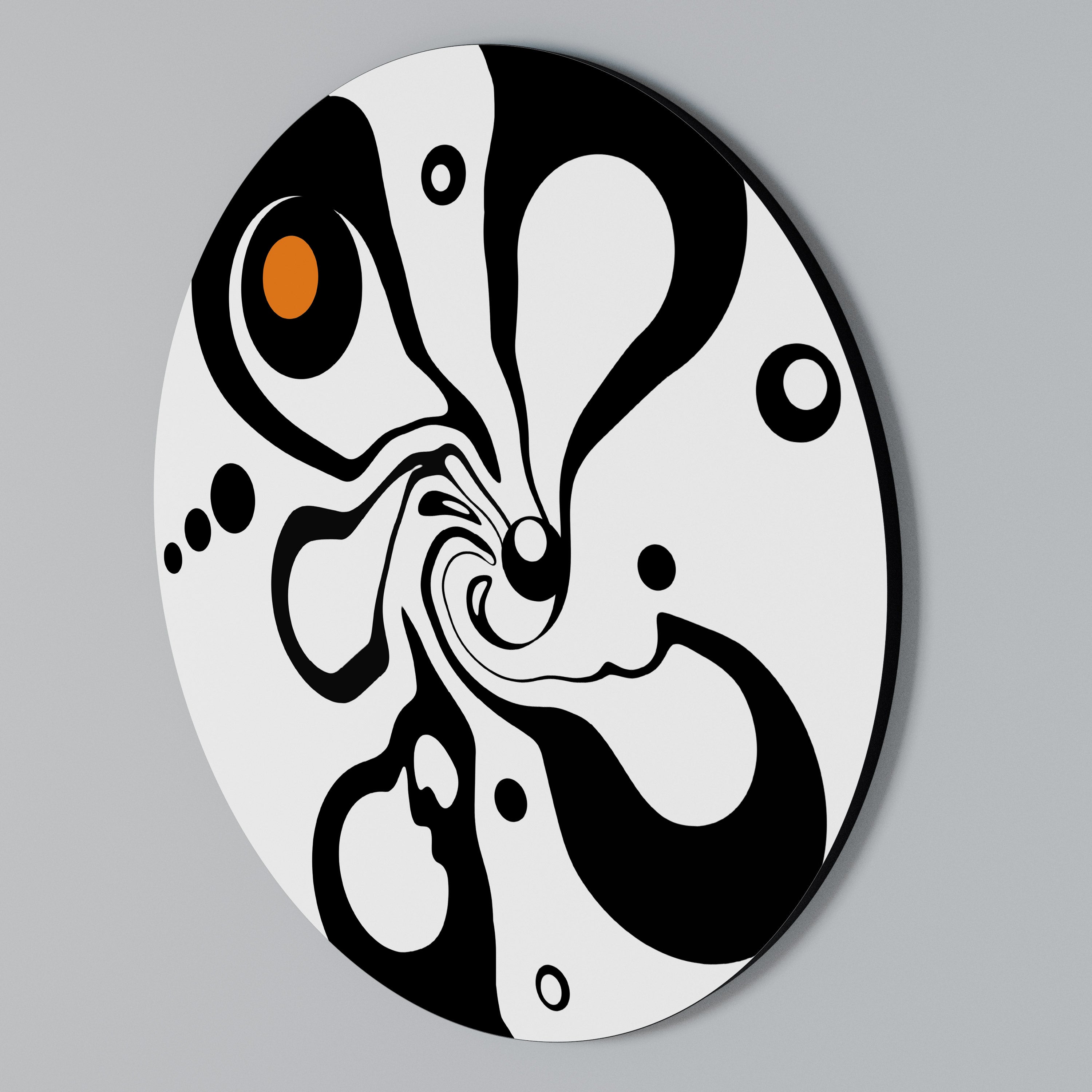 SWIRLING NATURE Round Wall Art