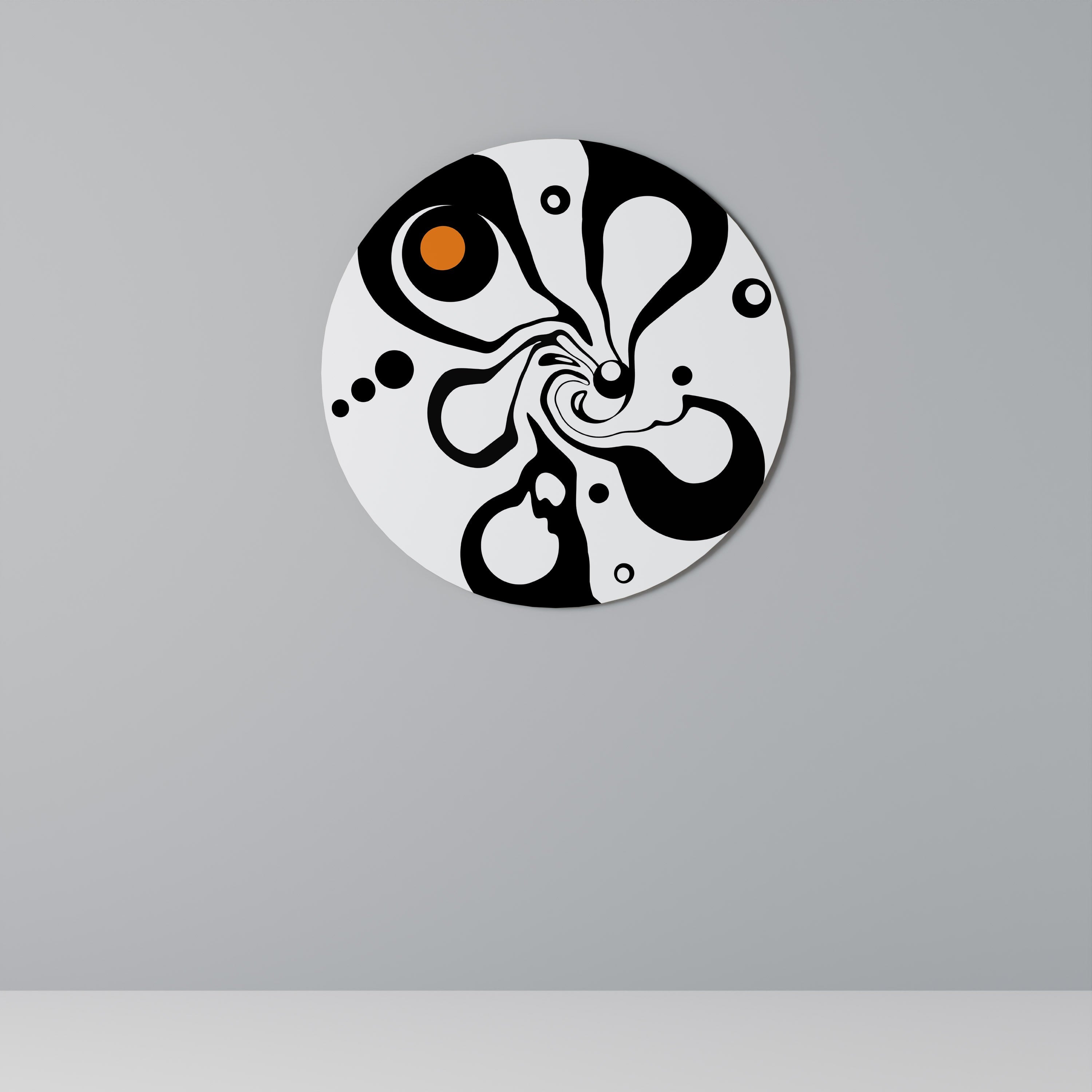 Décoration murale ronde NATURE TOURBILLONNANTE