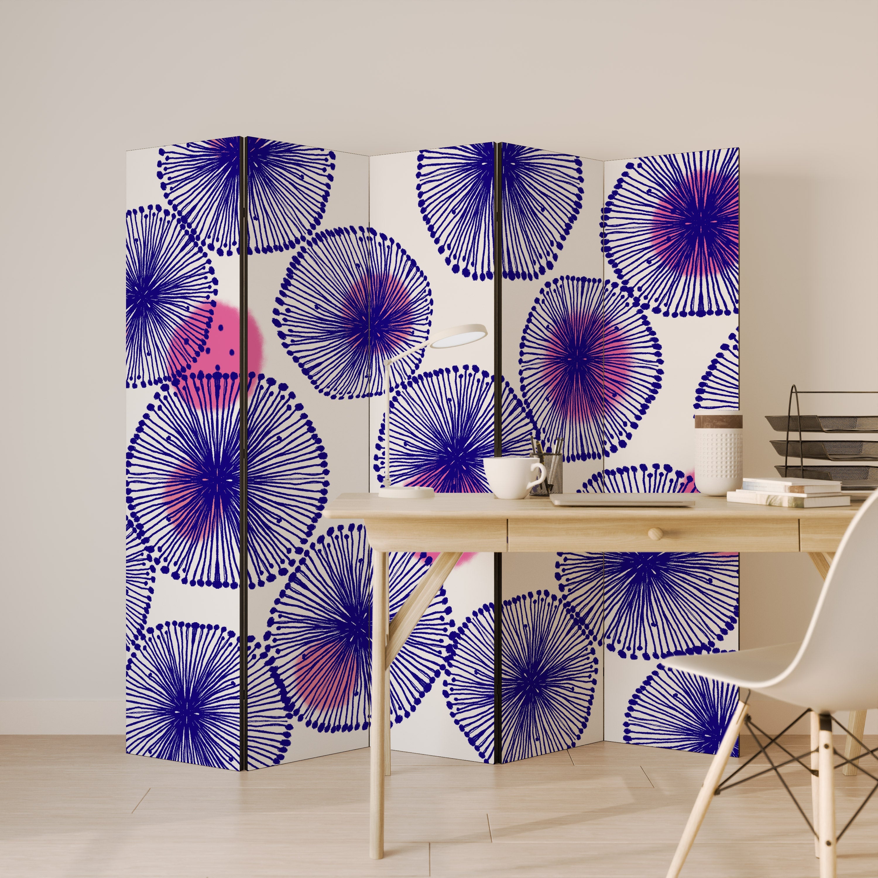 Paravent décoratif à 5 panneaux MAGIC NATURE