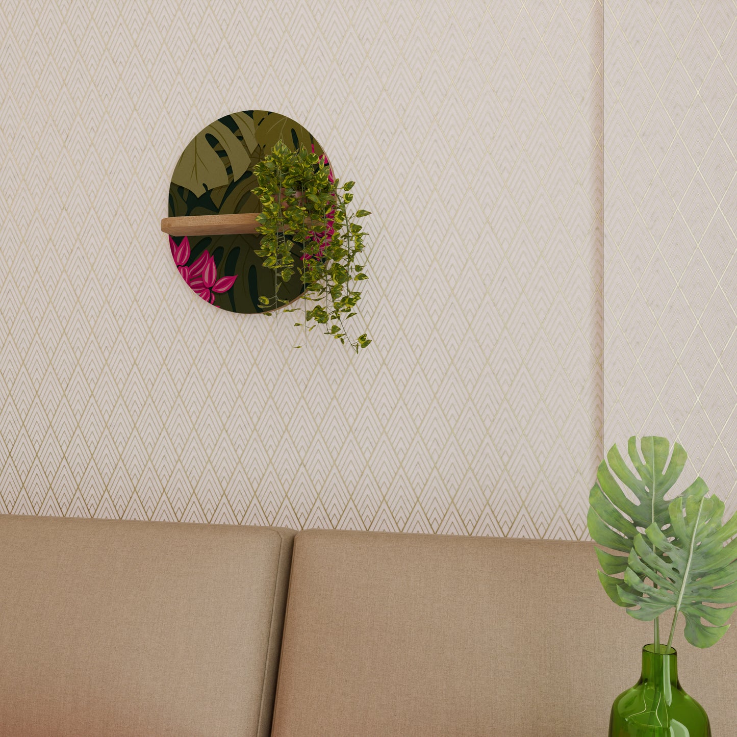 TROPICAL BEAUTY Art Shelf