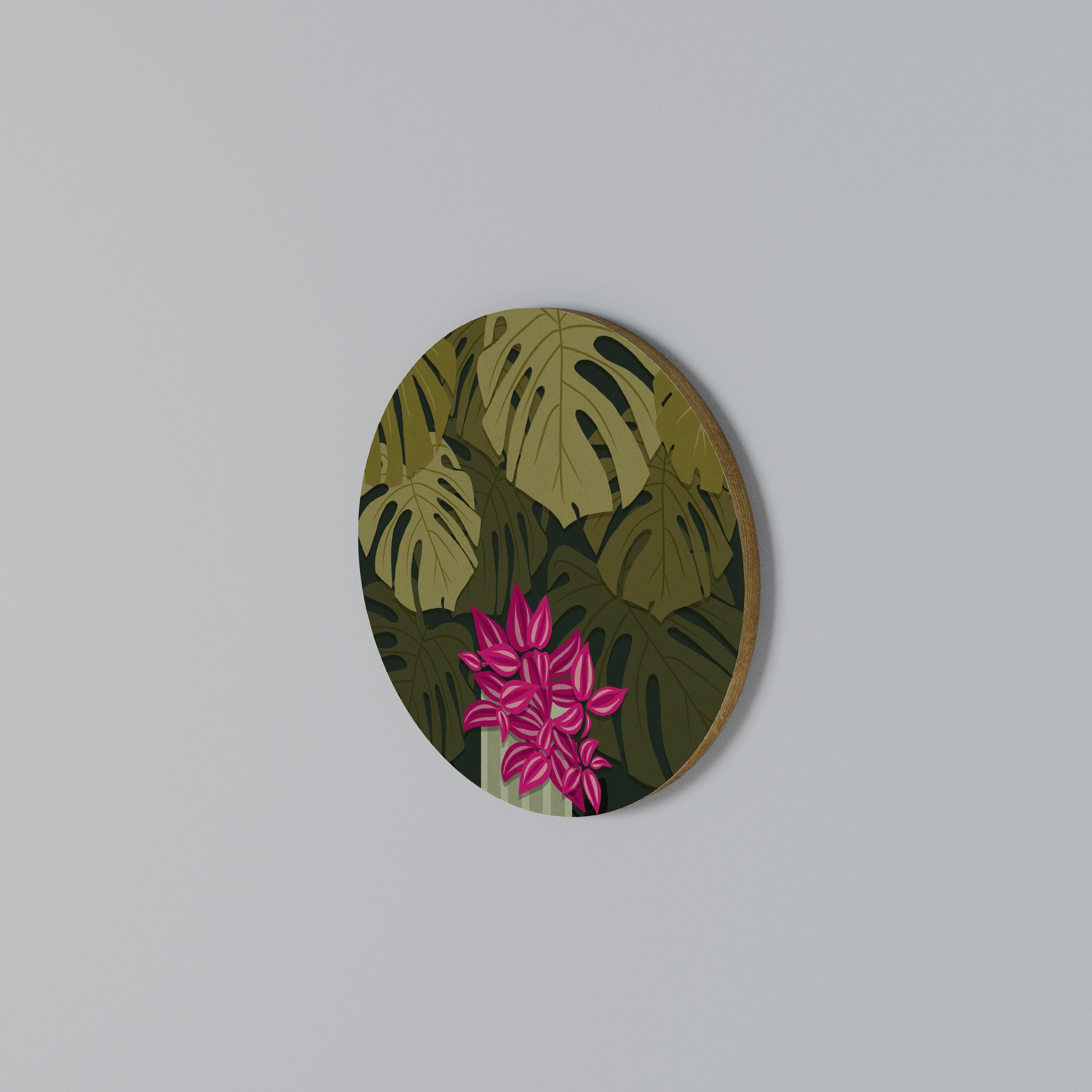 TROPICAL BEAUTY Round Wall Art