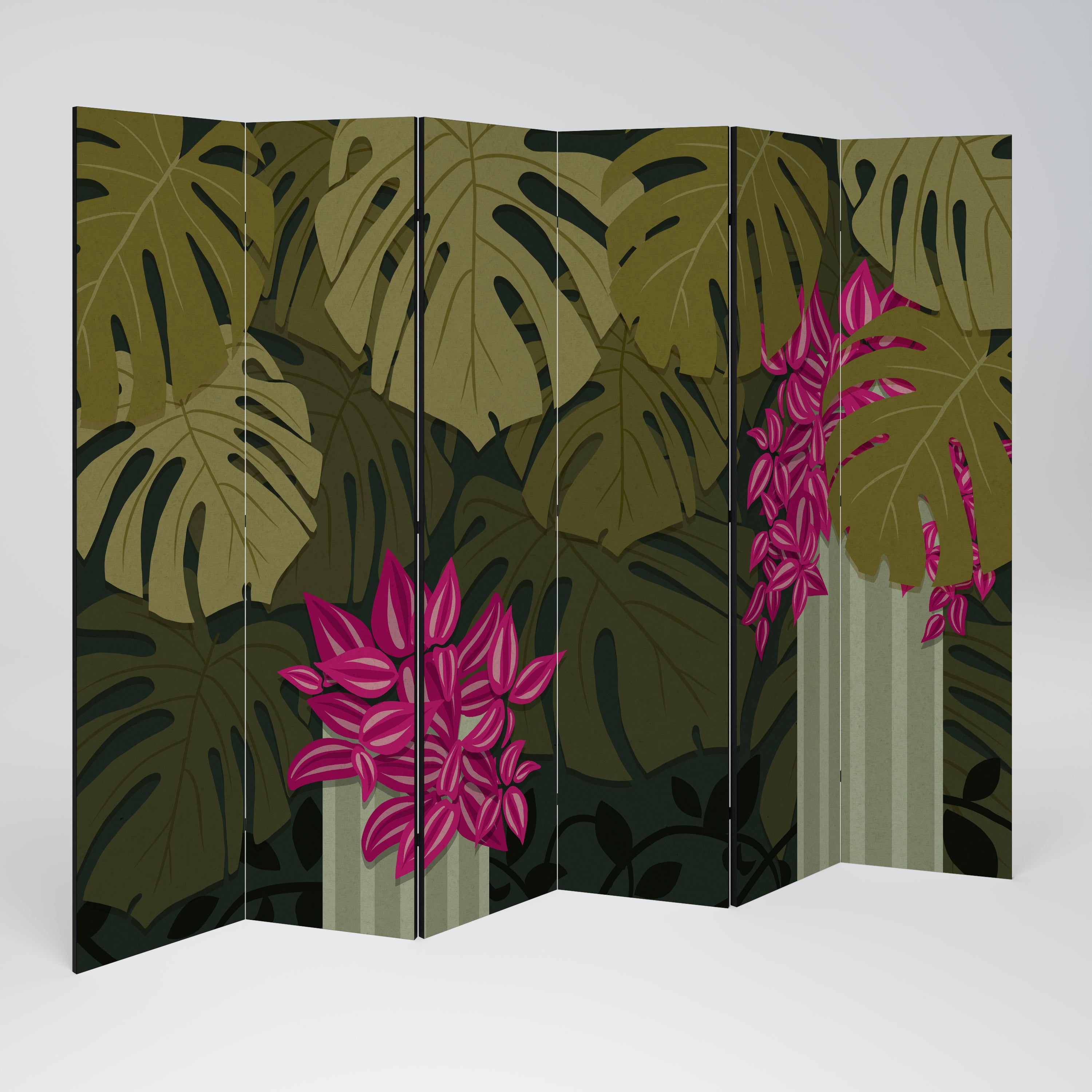 TROPICAL BEAUTY 6-Panel Room Divider