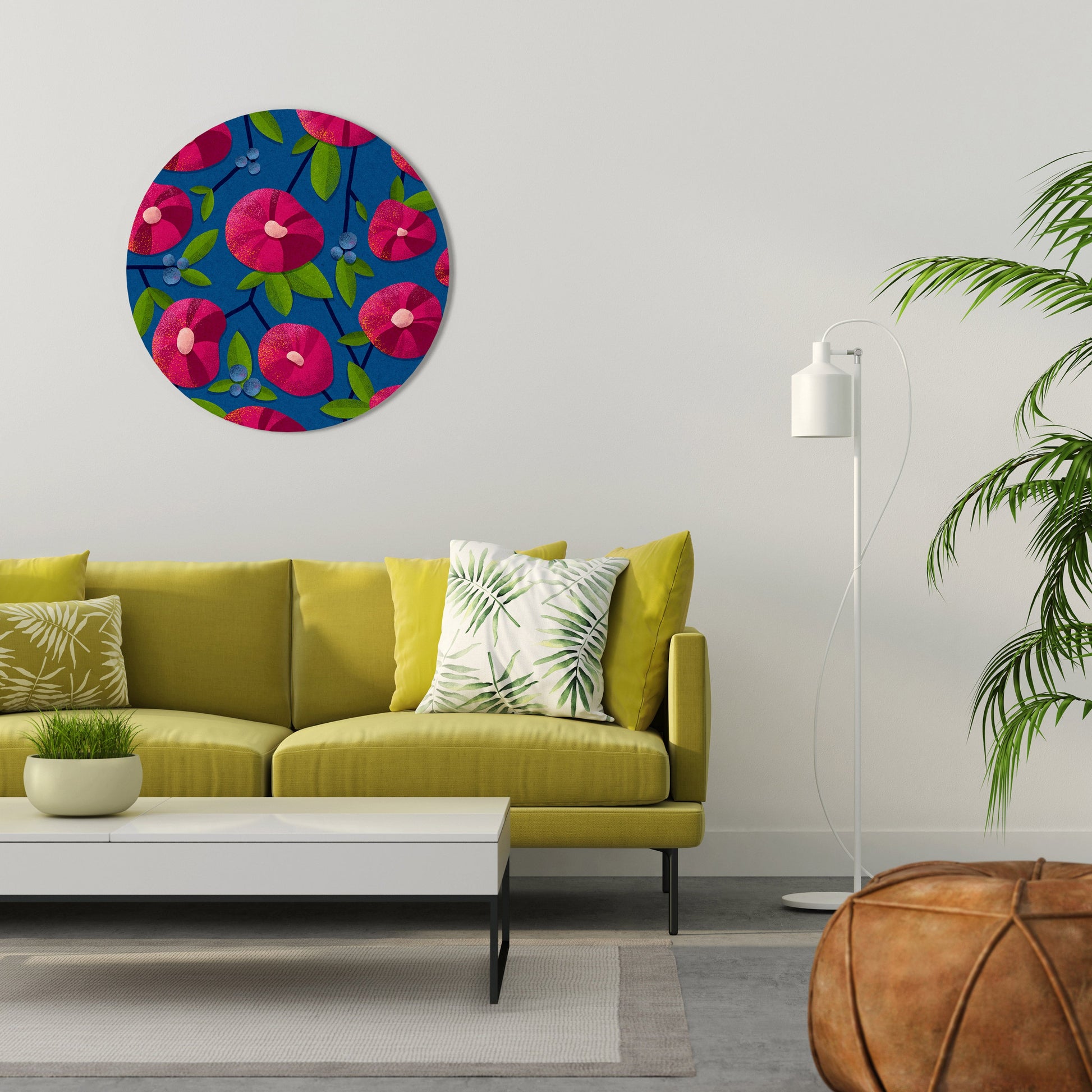 SPRING THOUGHTS Round Wall Art