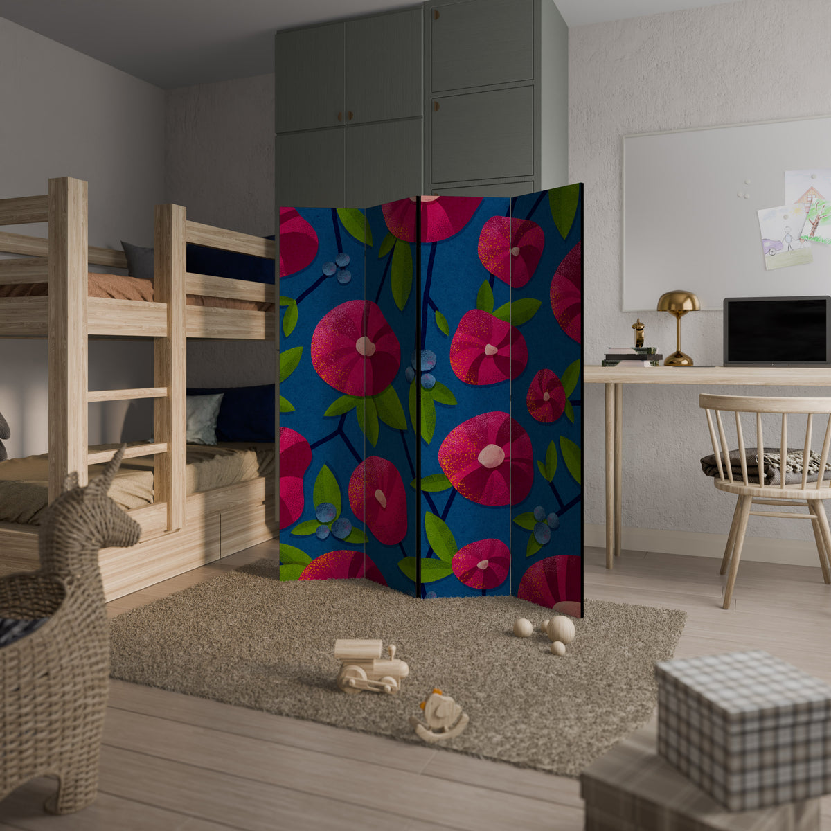 SPRING THOUGHTS 4-Panel Room Divider