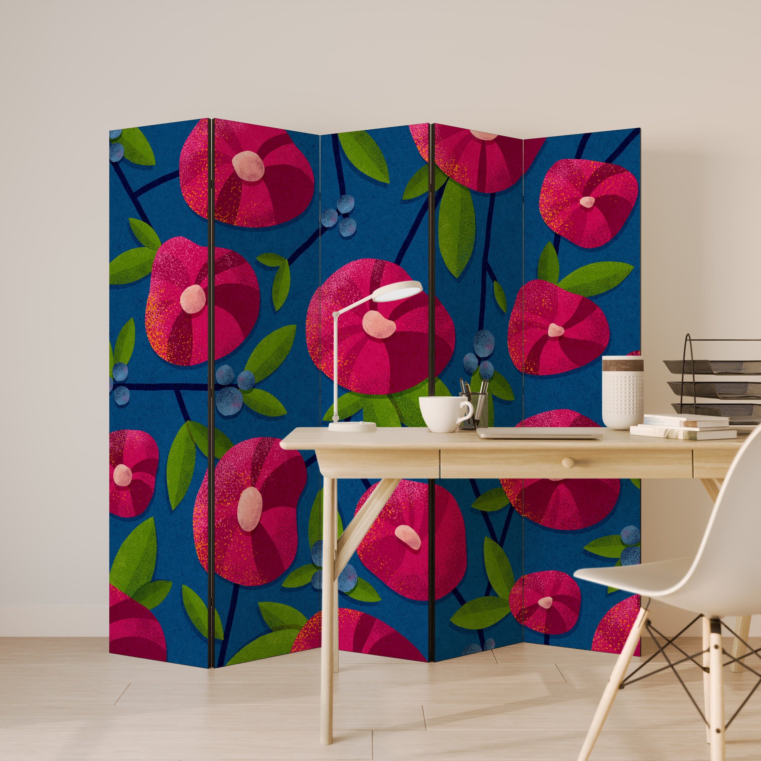 SPRING THOUGHTS 5-Panel Room Divider