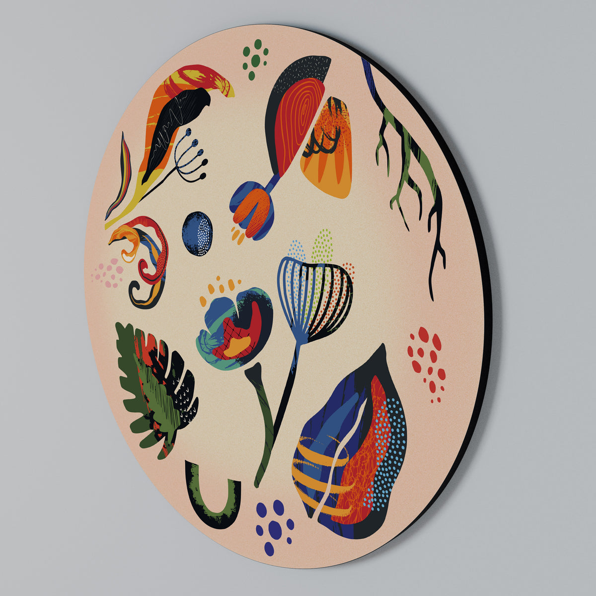 MODERN NATURE Round Wall Art