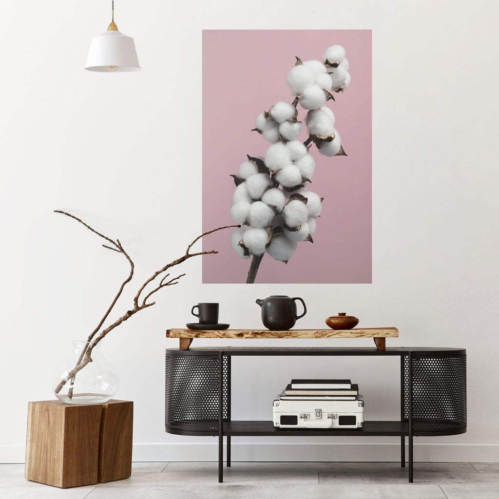 Affiche verticale autocollante « COTTON CLOUDS WHISPER »