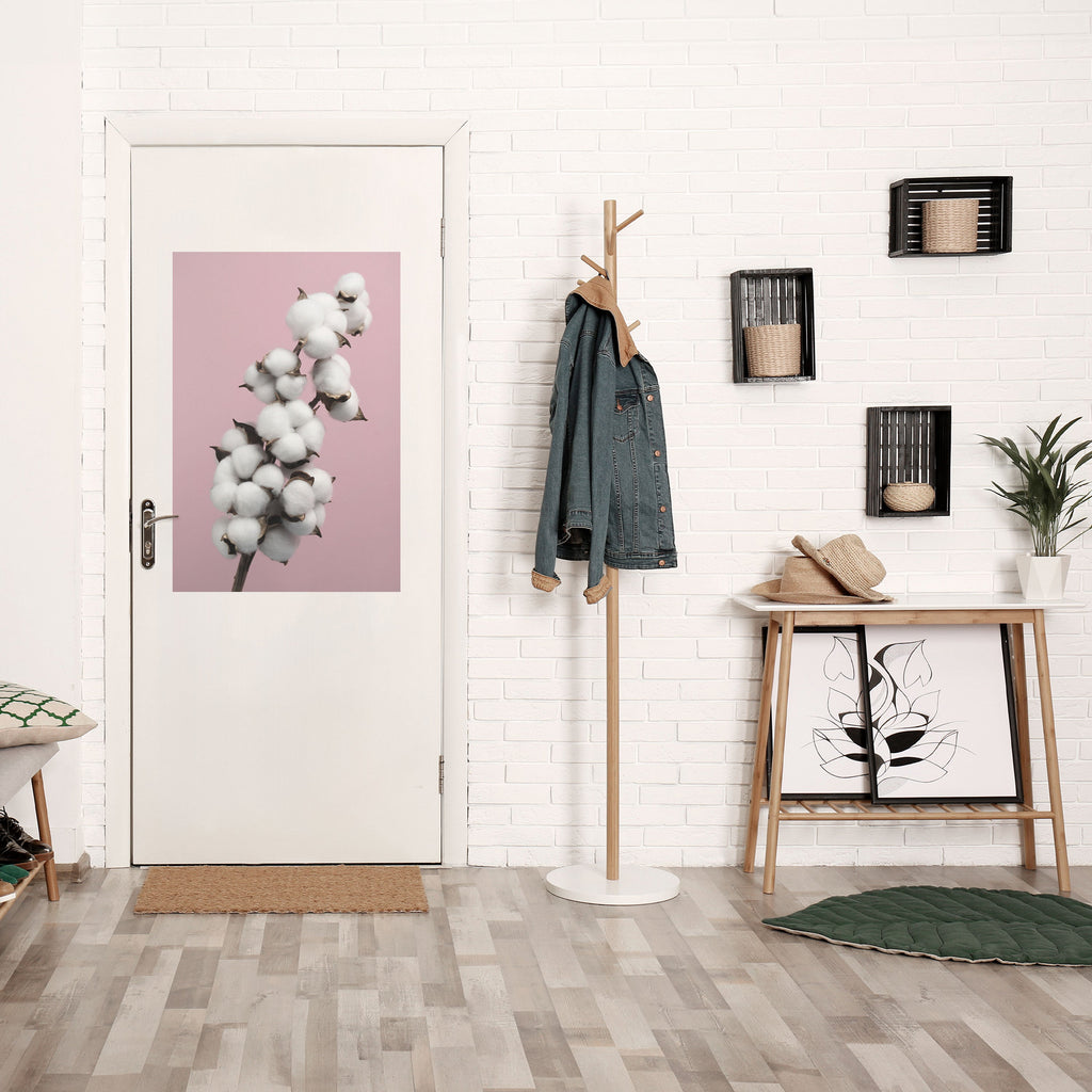 Affiche verticale autocollante « COTTON CLOUDS WHISPER »