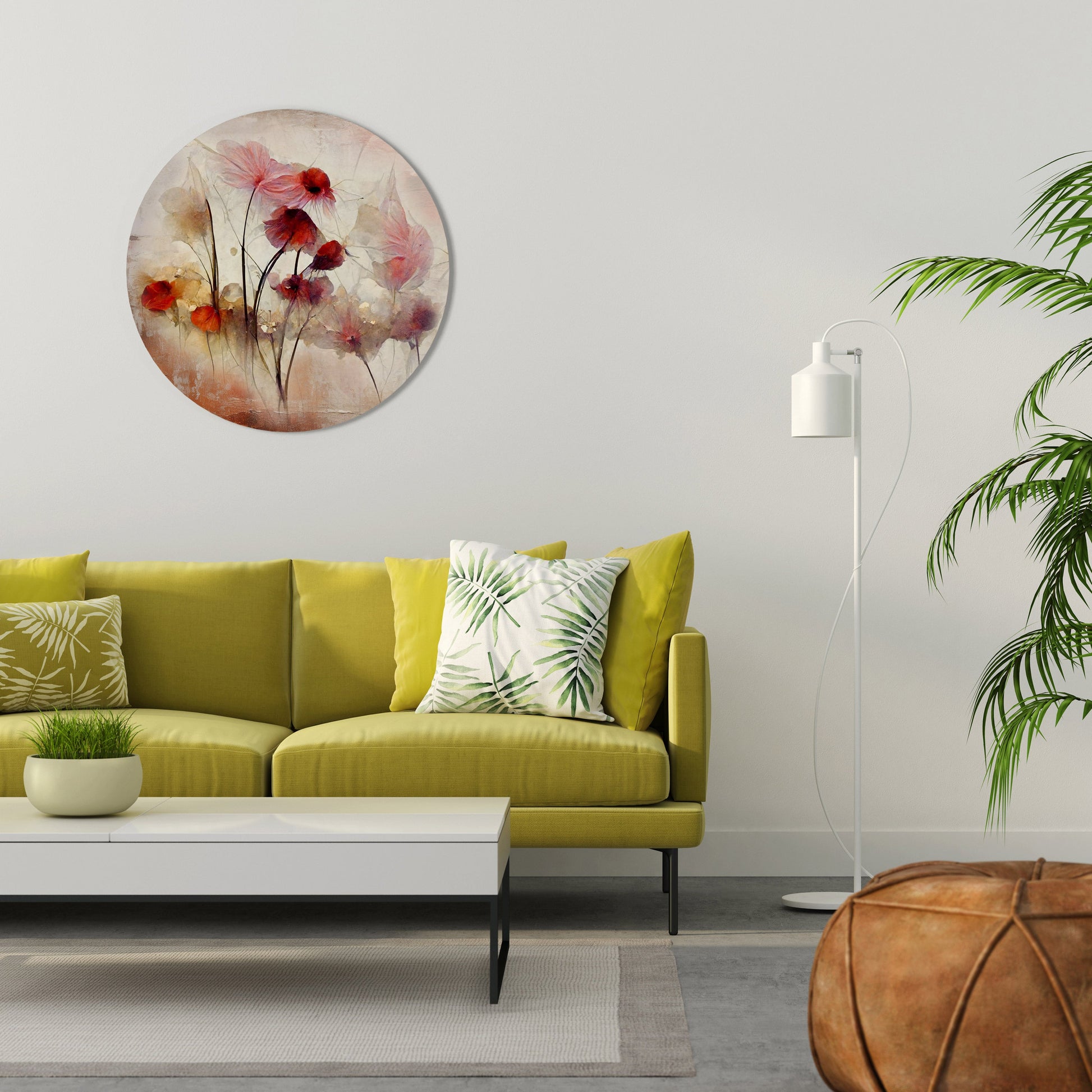 WILD DELICACY Round Wall Art