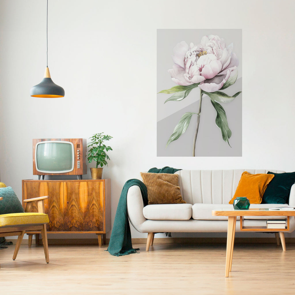 Affiche verticale autocollante FANTAISIE FLORALE ÉVOCATIVE