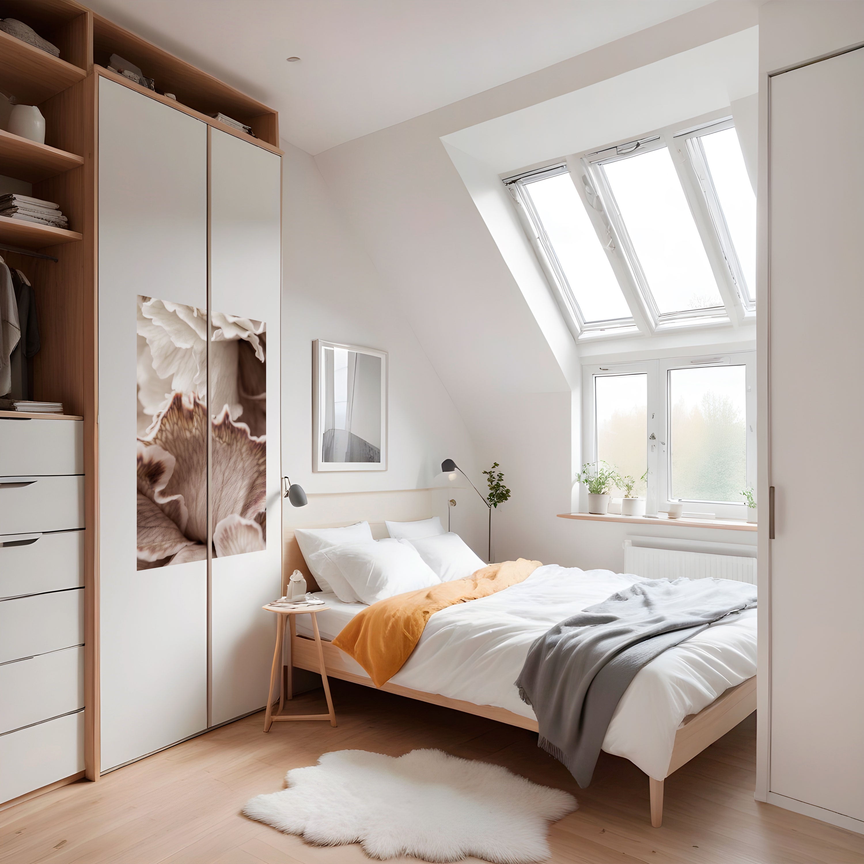 Affiche verticale autocollante « Surreal Bloom Dance »