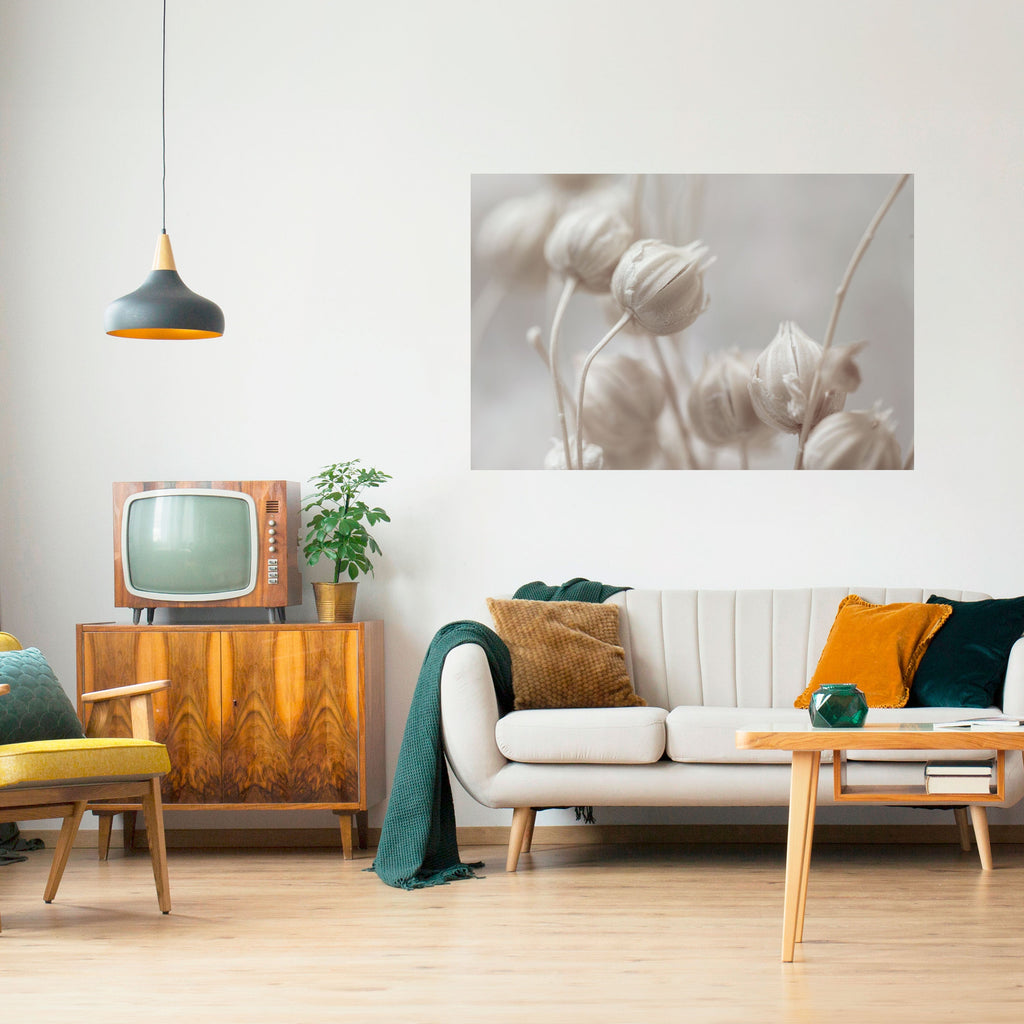 Affiche horizontale autocollante « BLUSH BOTANIQUE MYSTIQUE »