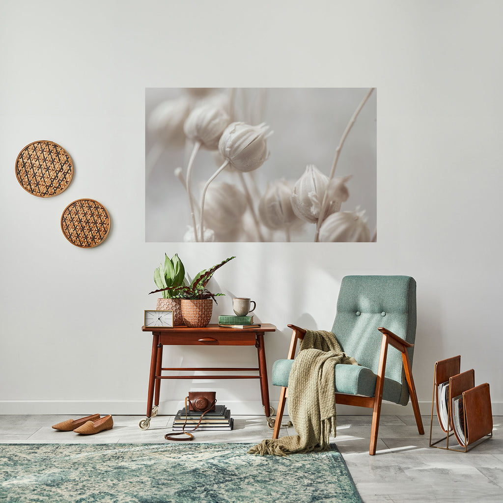 Affiche horizontale autocollante « BLUSH BOTANIQUE MYSTIQUE »