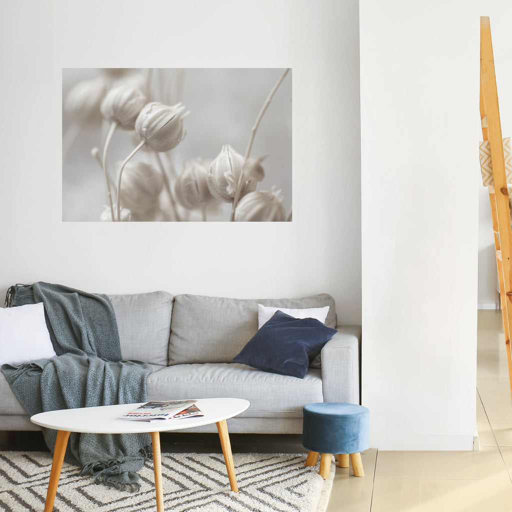 Affiche horizontale autocollante « BLUSH BOTANIQUE MYSTIQUE »