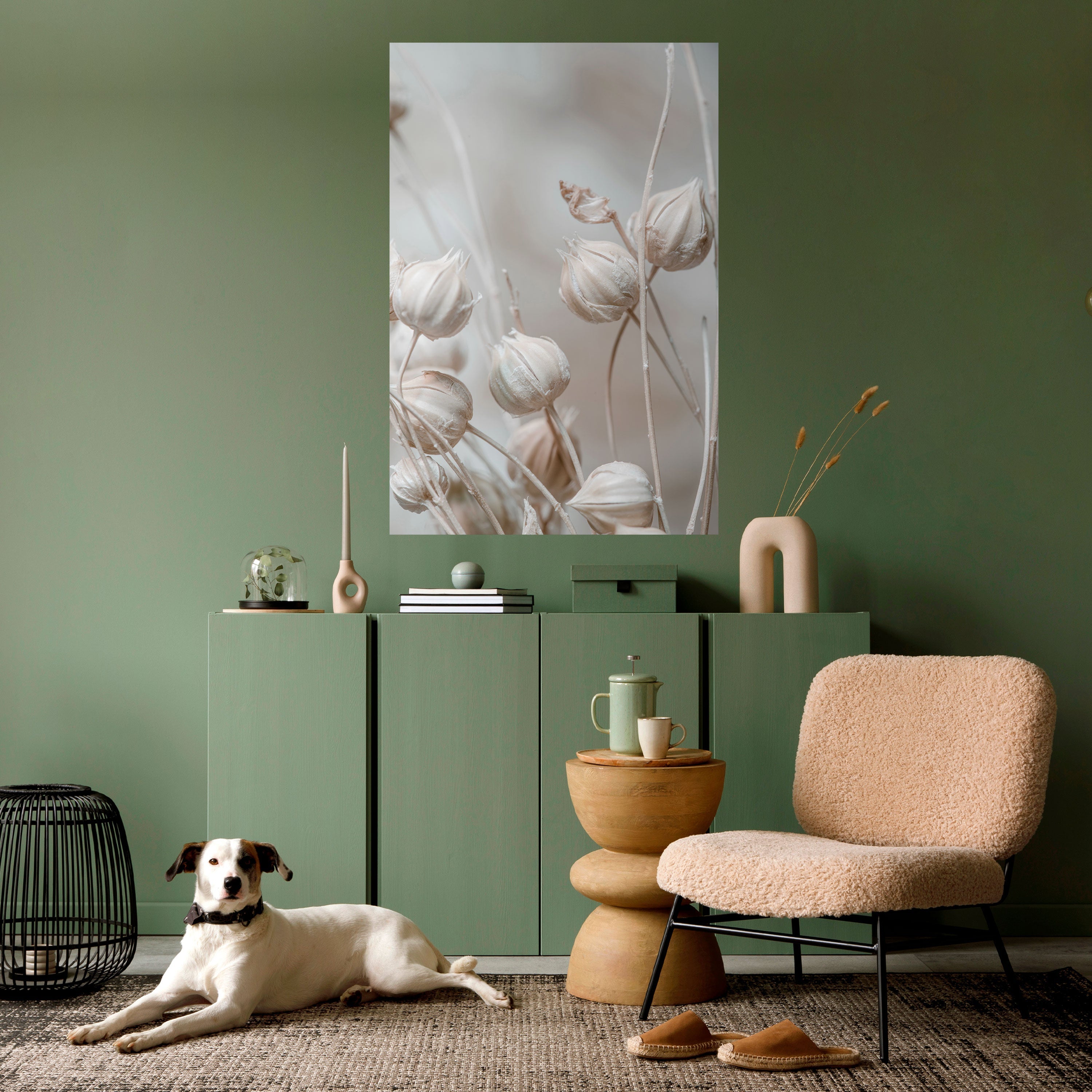 Affiche verticale autocollante « Vision paisible et florissante »