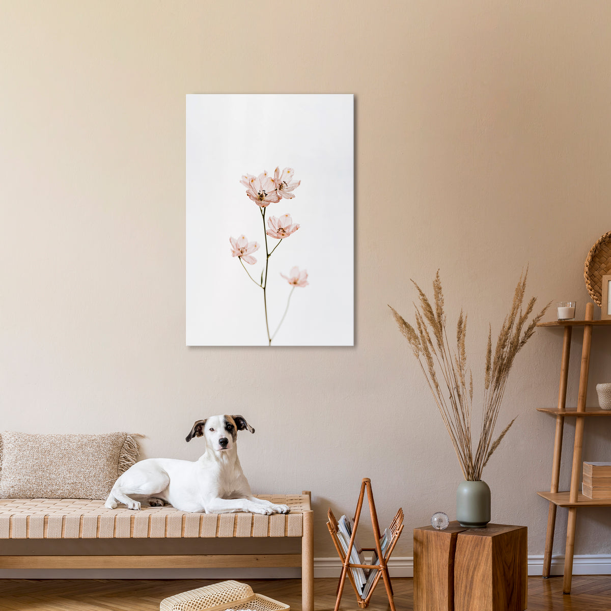 WHISPERS OF PINK Vertical Canvas Print