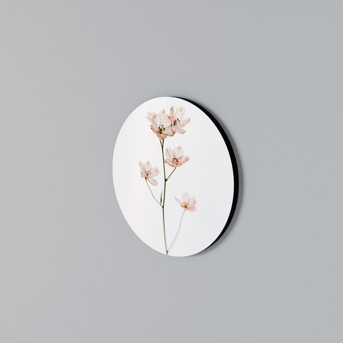 WHISPERS OF PINK Round Wall Art