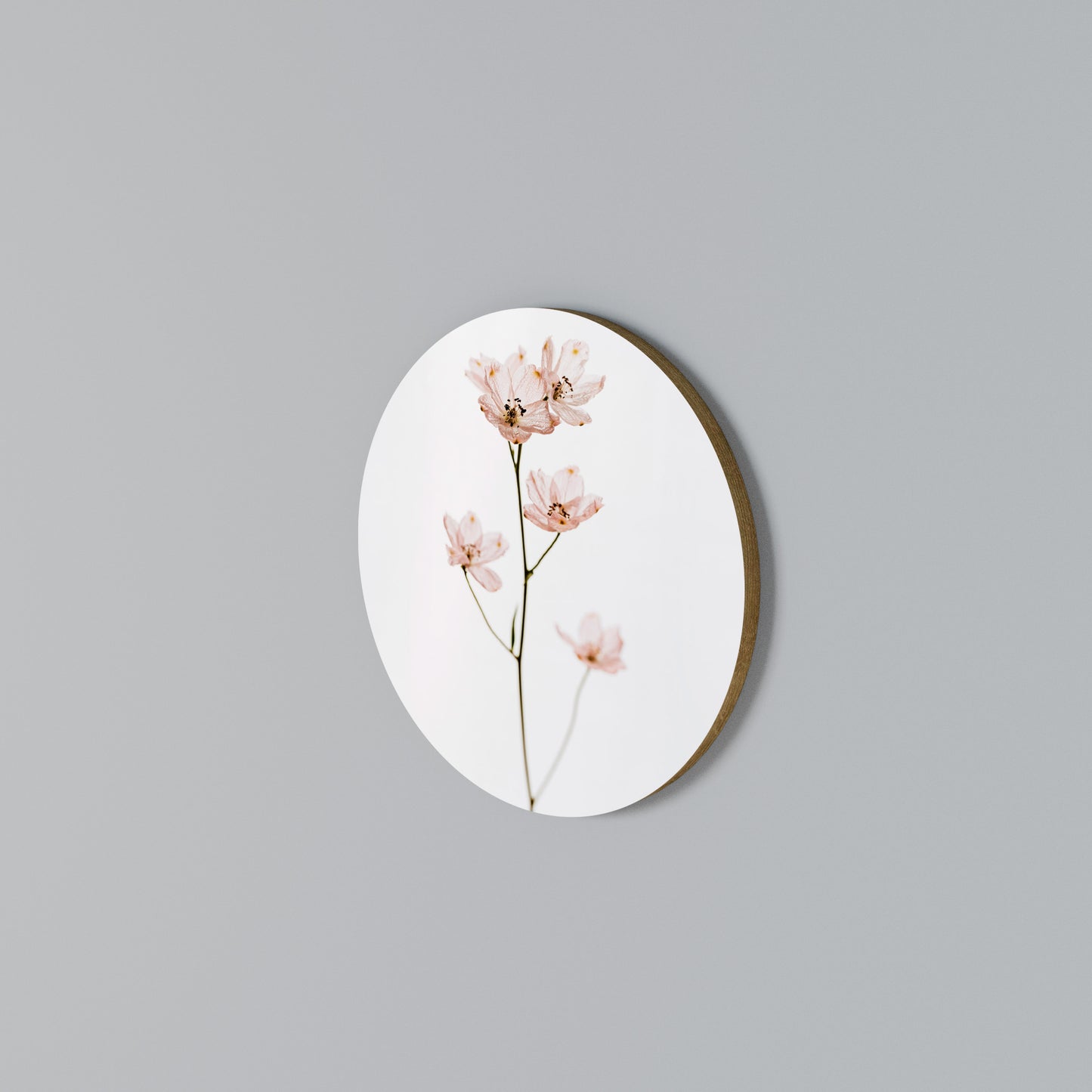 WHISPERS OF PINK Round Wall Art