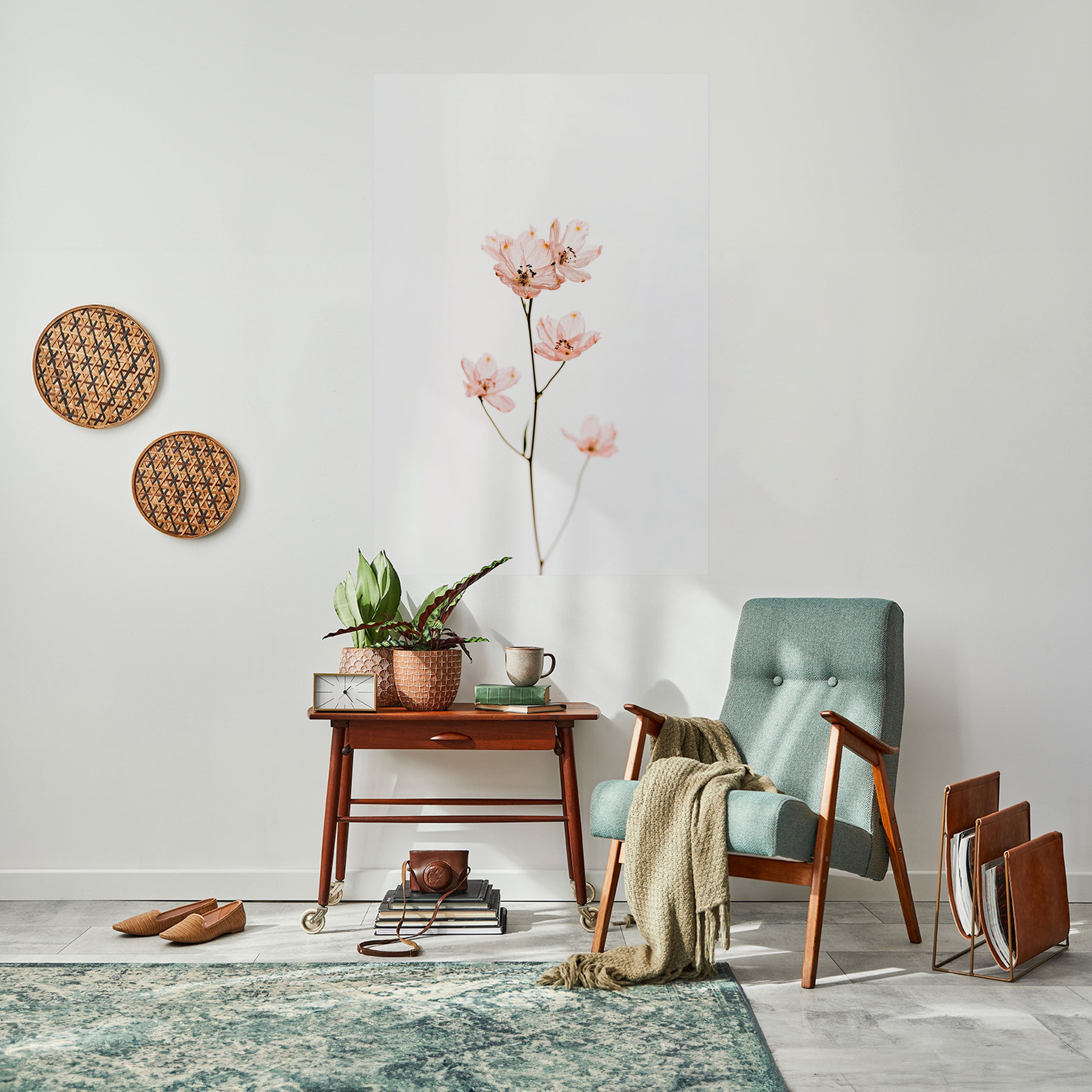 Affiche verticale autocollante « Whispers of Pink »